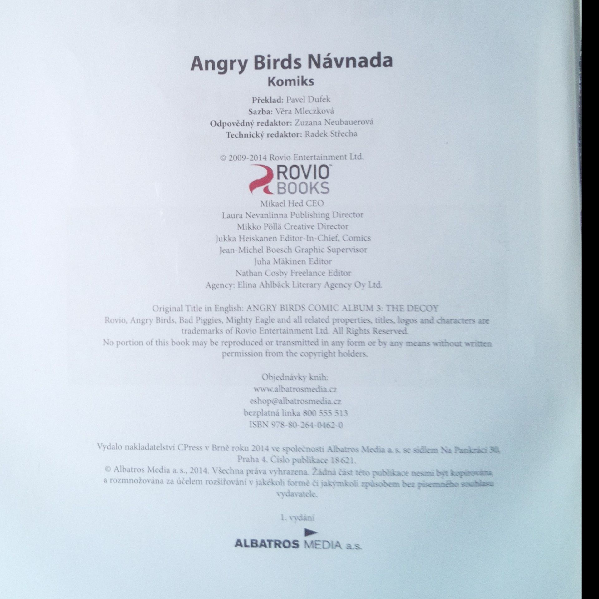 Autorenkollektiv Angry birds. Návnada