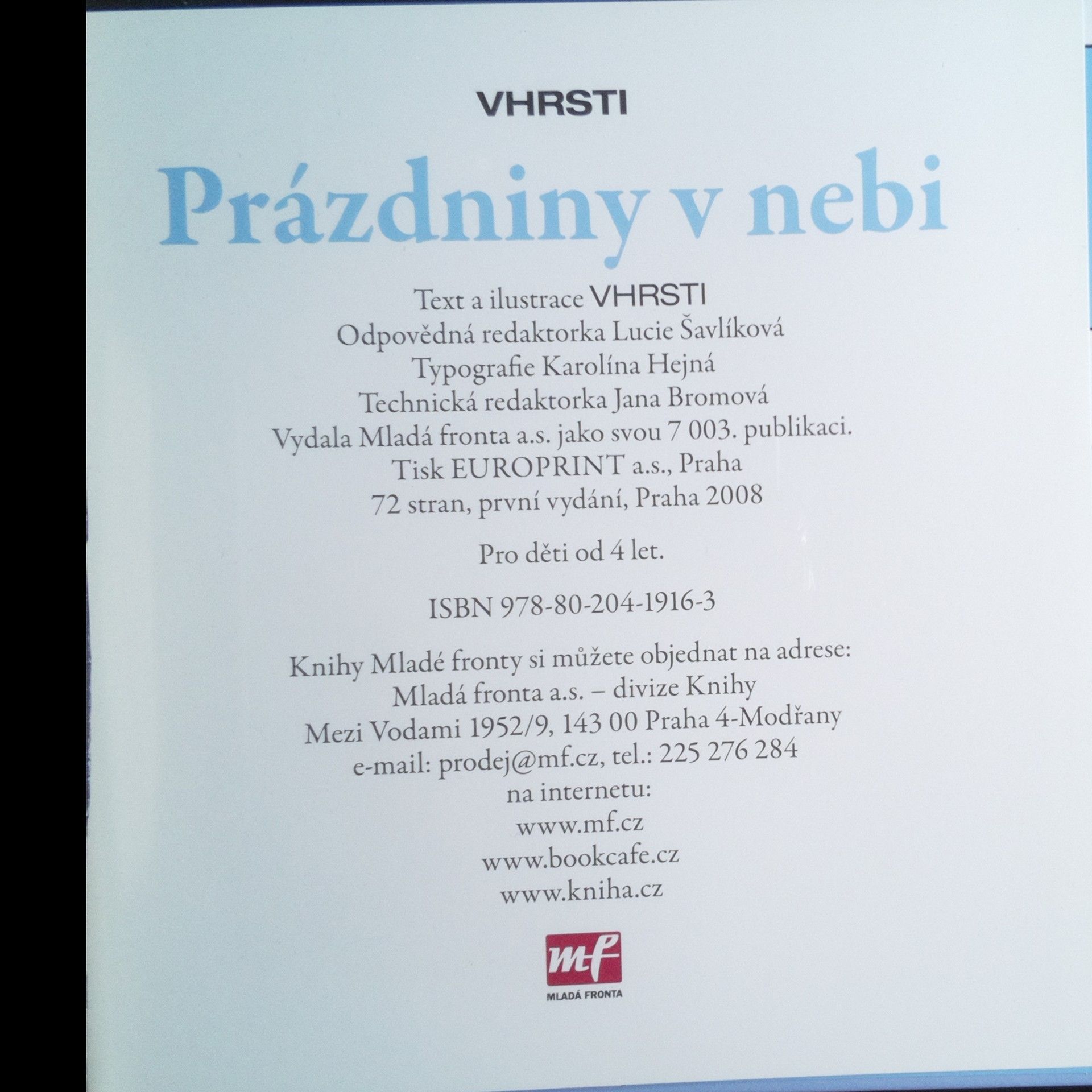 Vhrsti Prázdniny v nebi
