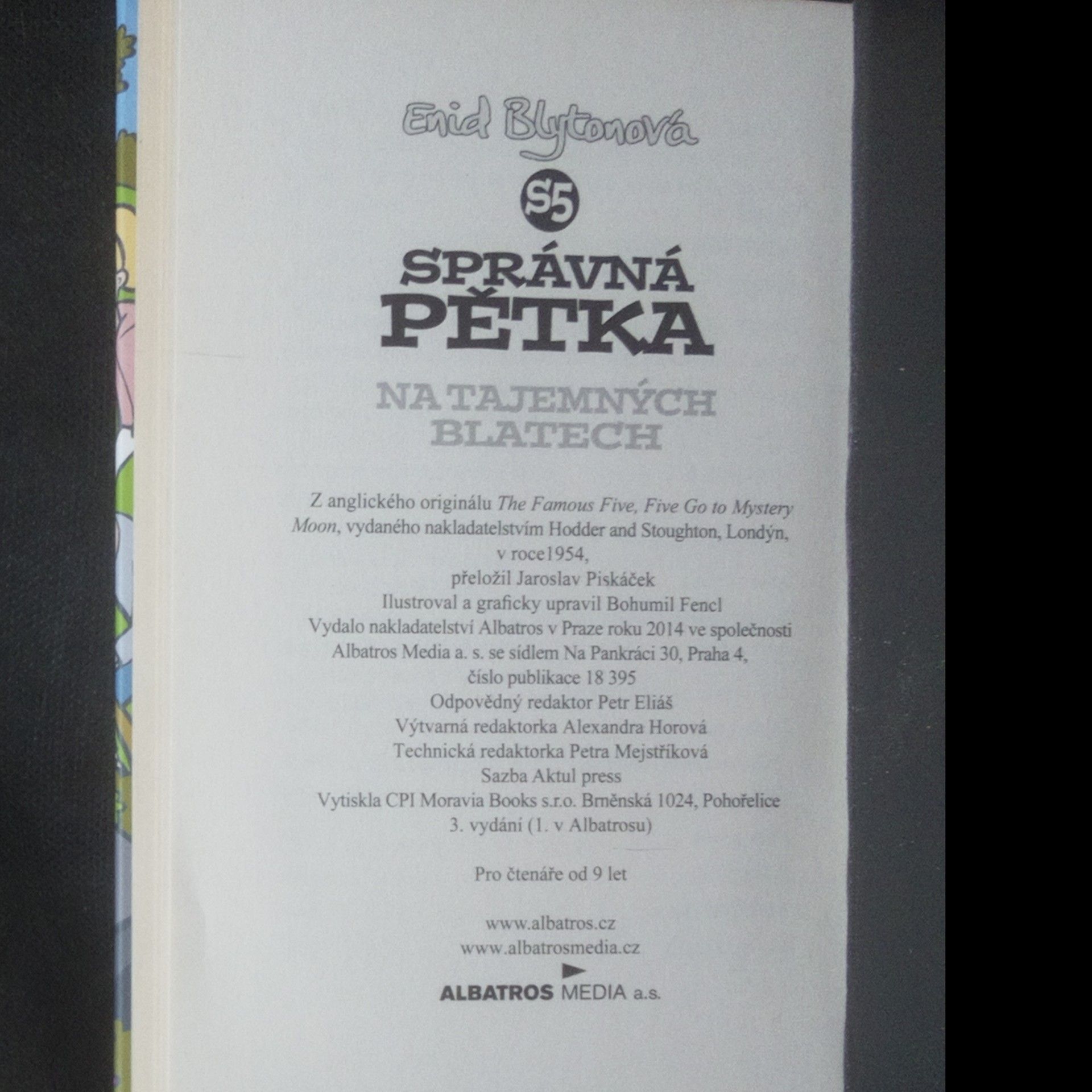 Enid Blyton Správná pětka. Na tajemných blatech