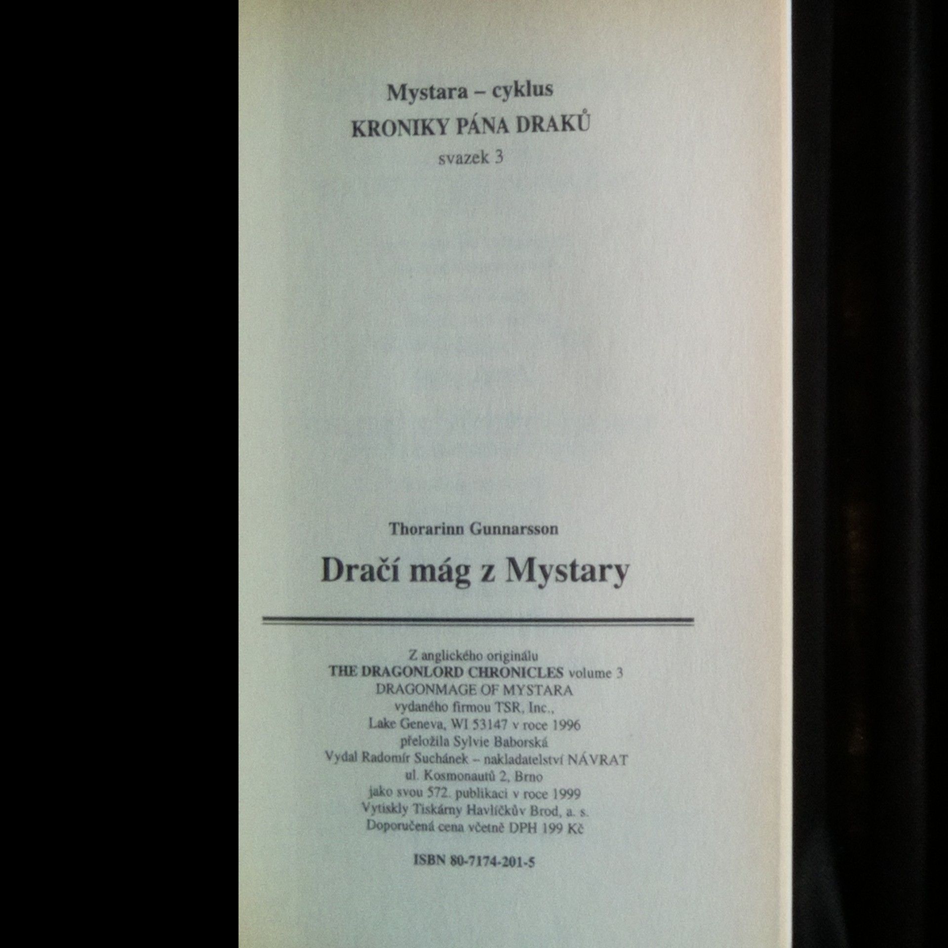 Thorarinn Gunnarsson Dračí mág z Mystary