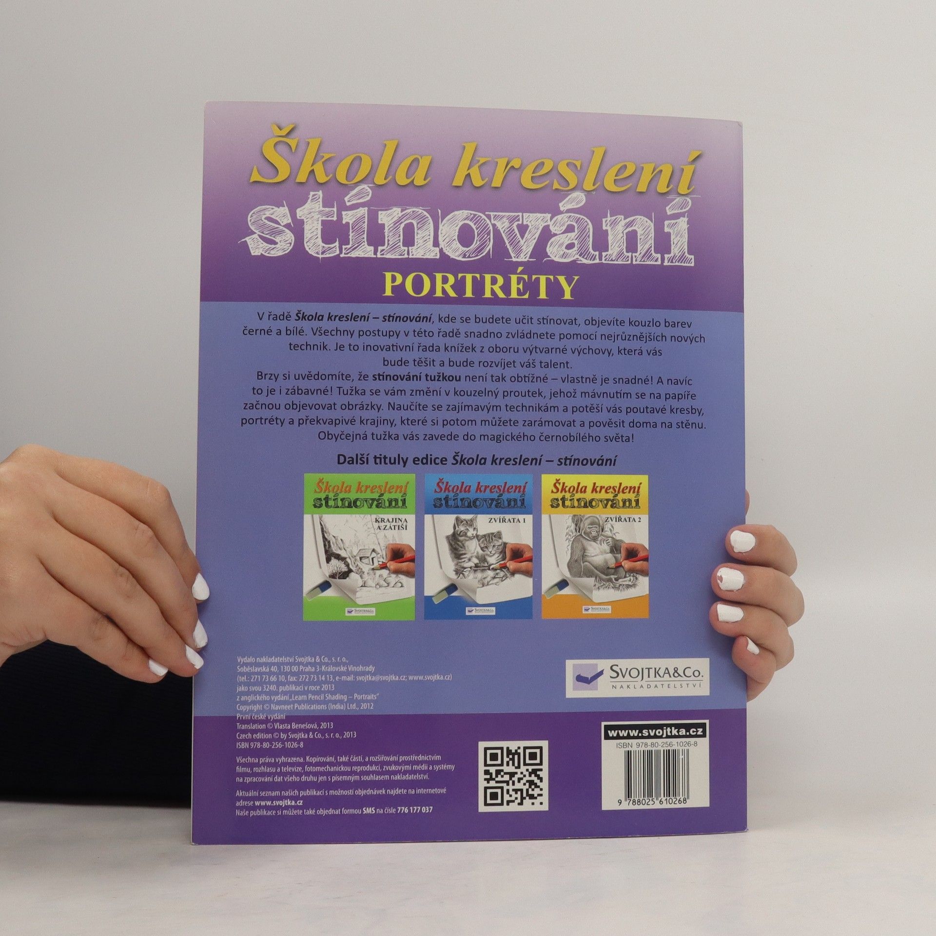 Vlasta Benešová Stínování : portréty. Škola kreslení