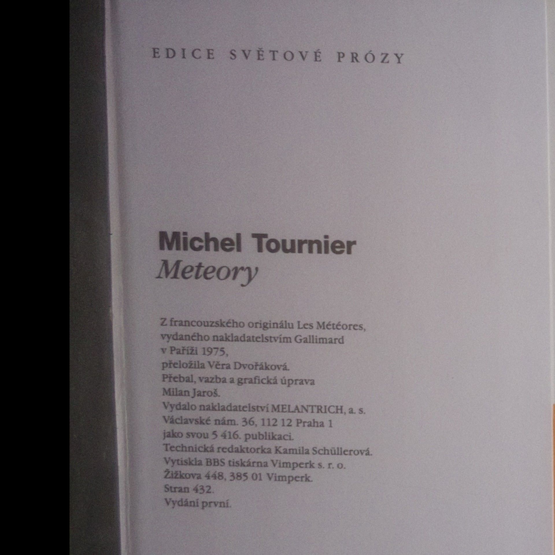 Michel Tournier Meteory