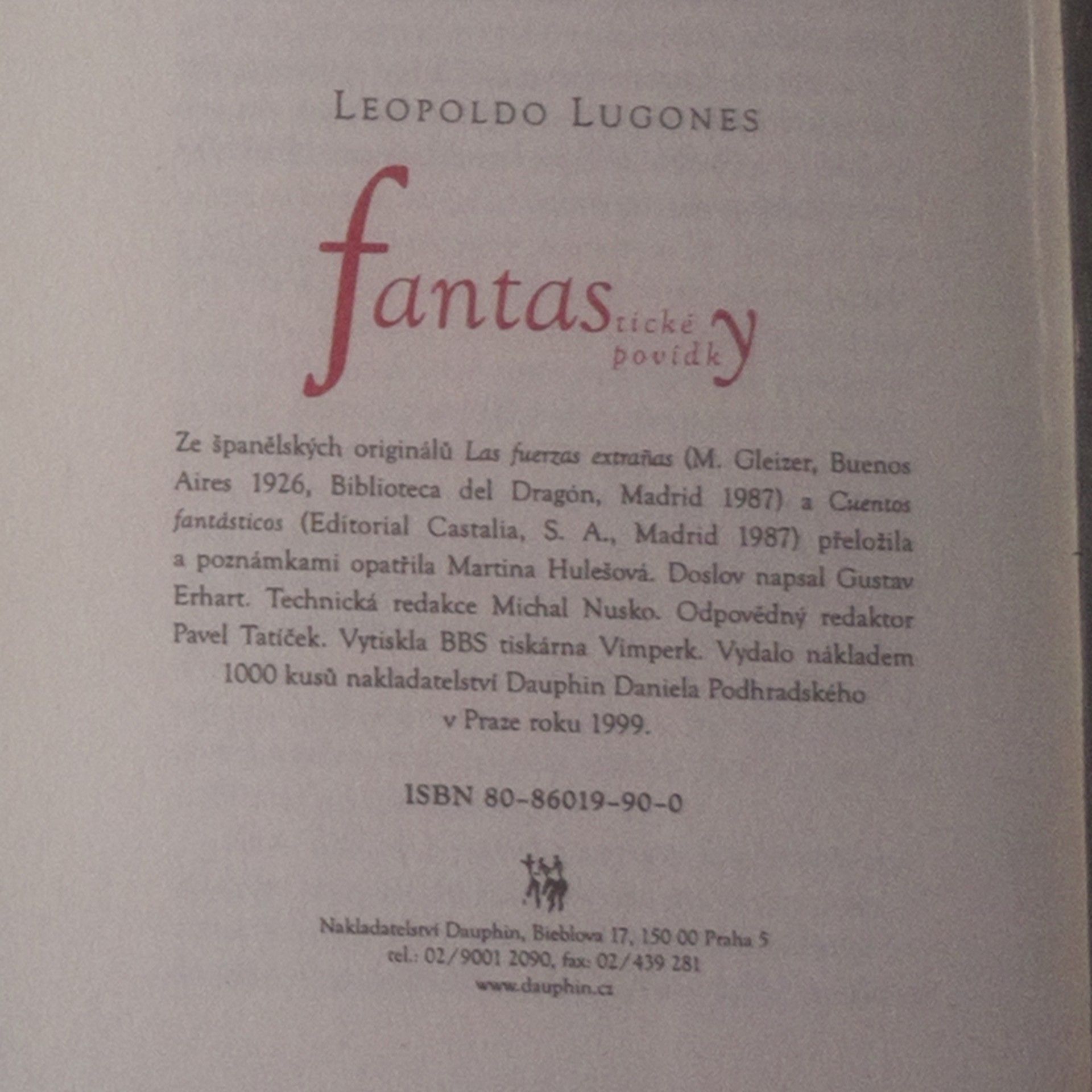 Leopoldo Lugones Fantastické povídky