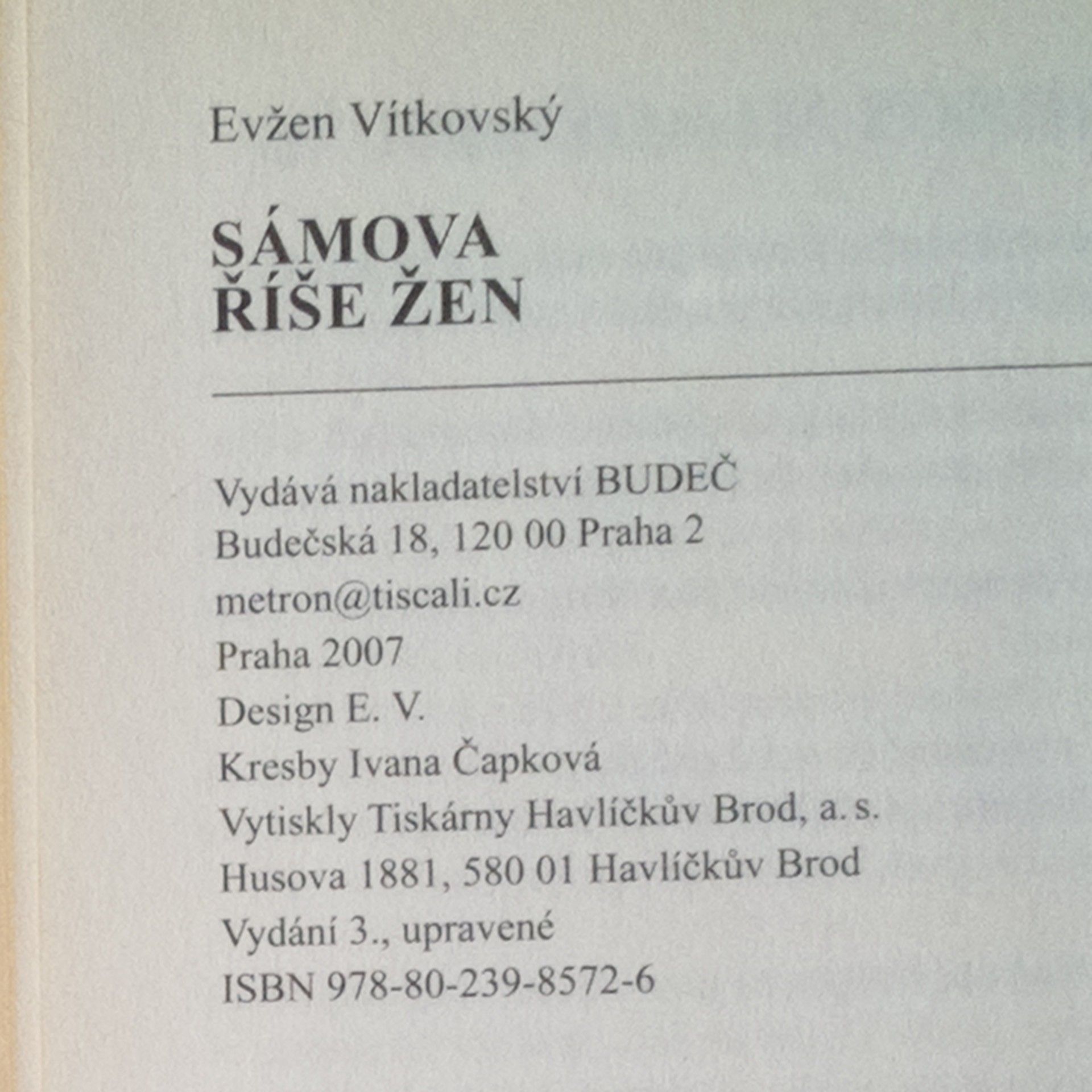 Evžen Vítkovský Sámova říše žen
