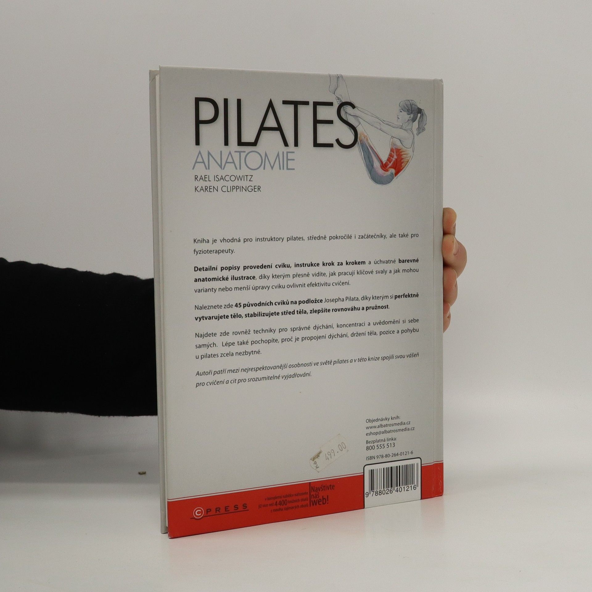 Rael Isacowitz Pilates anatomie: Váš ilustrovaný průvodce cvičením na podložce