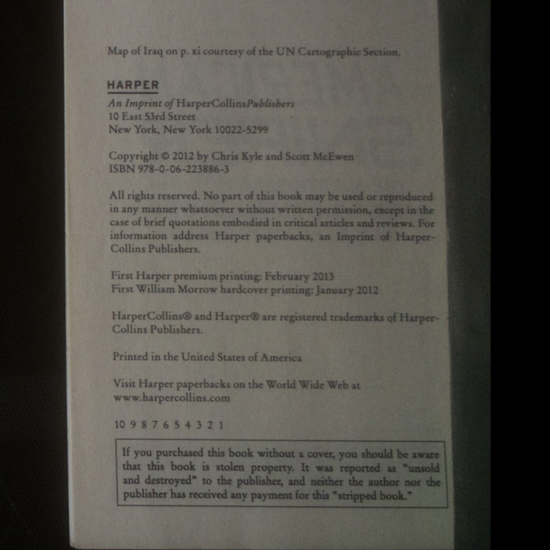 Chris Kyle American sniper: The autobiography of the most lethal sniper in U.S. military history
