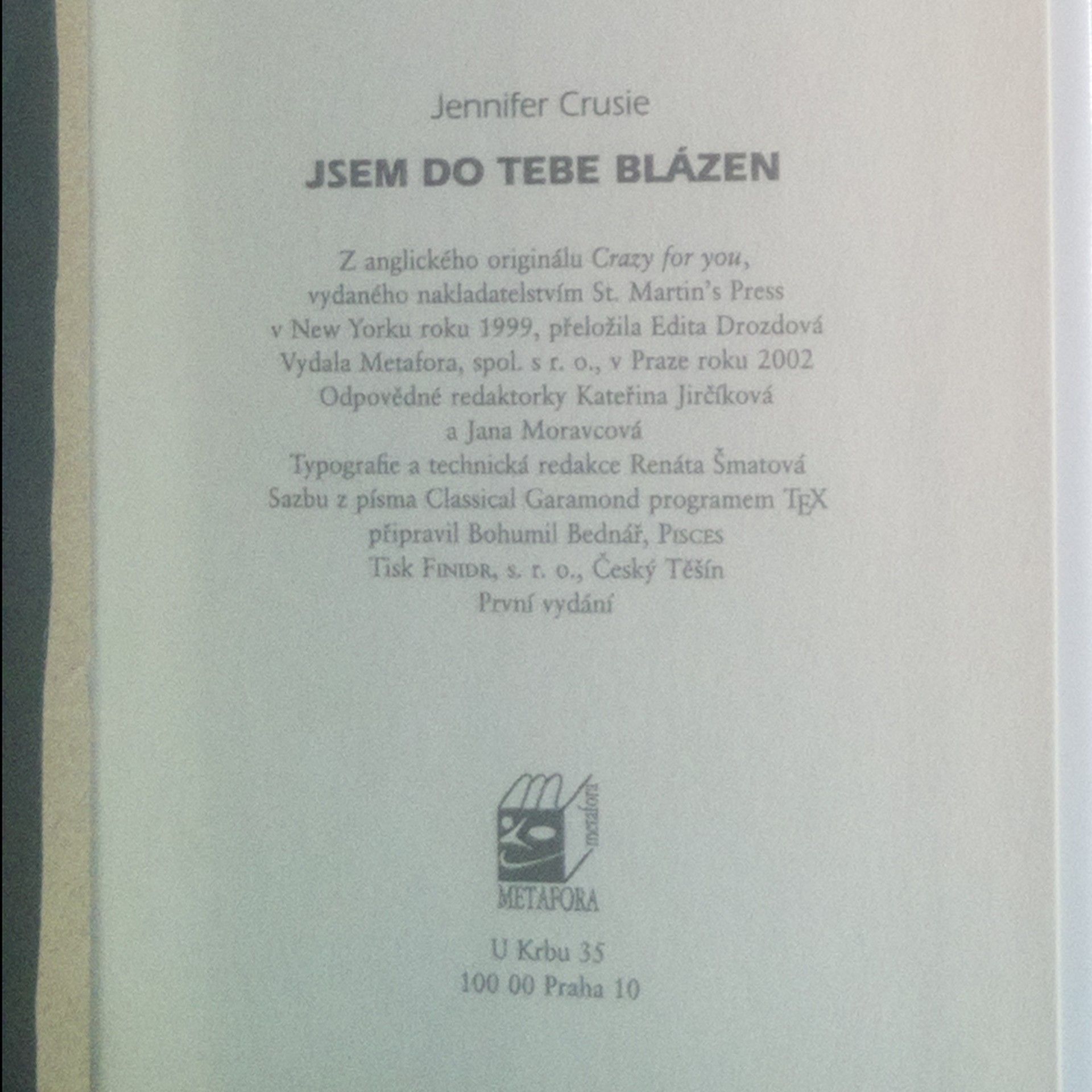 Jennifer Crusie Jsem do tebe blázen