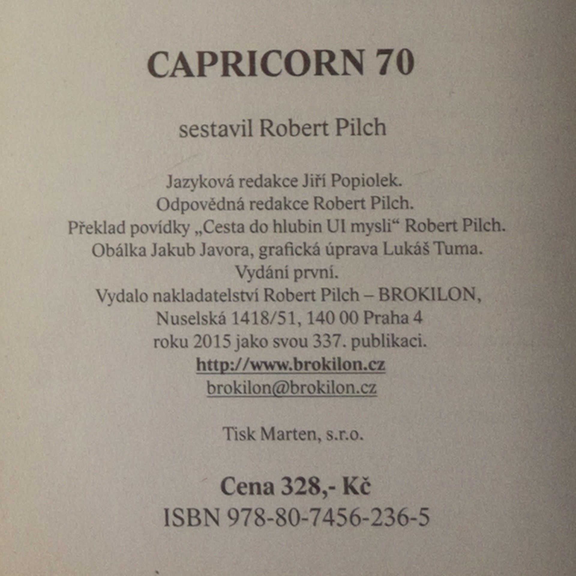Robert Pilch Capricorn 70