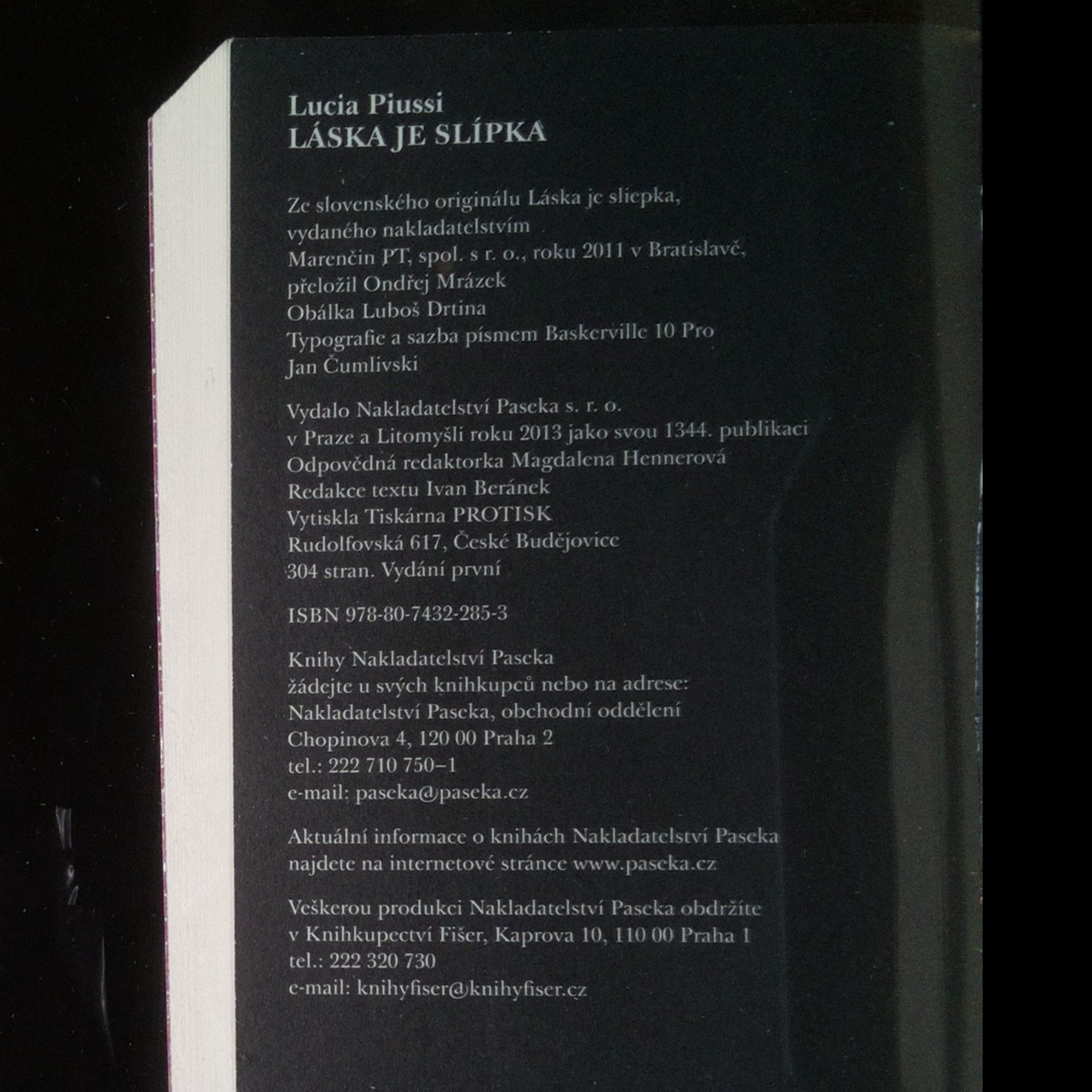 Lucia Piussi Láska je slípka