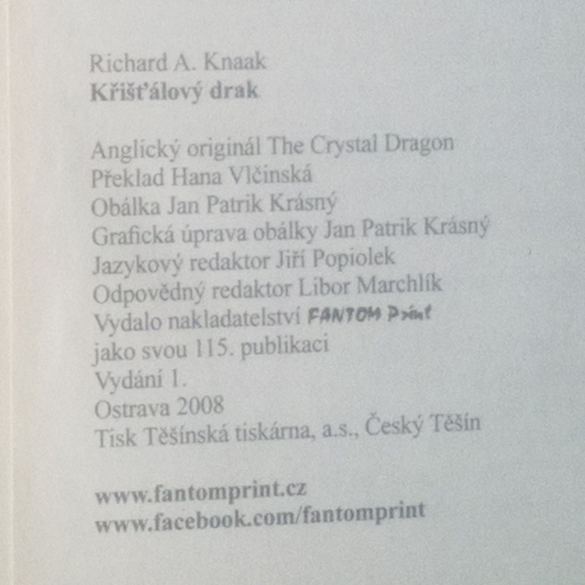 Richard A. Knaak Křišťálový drak