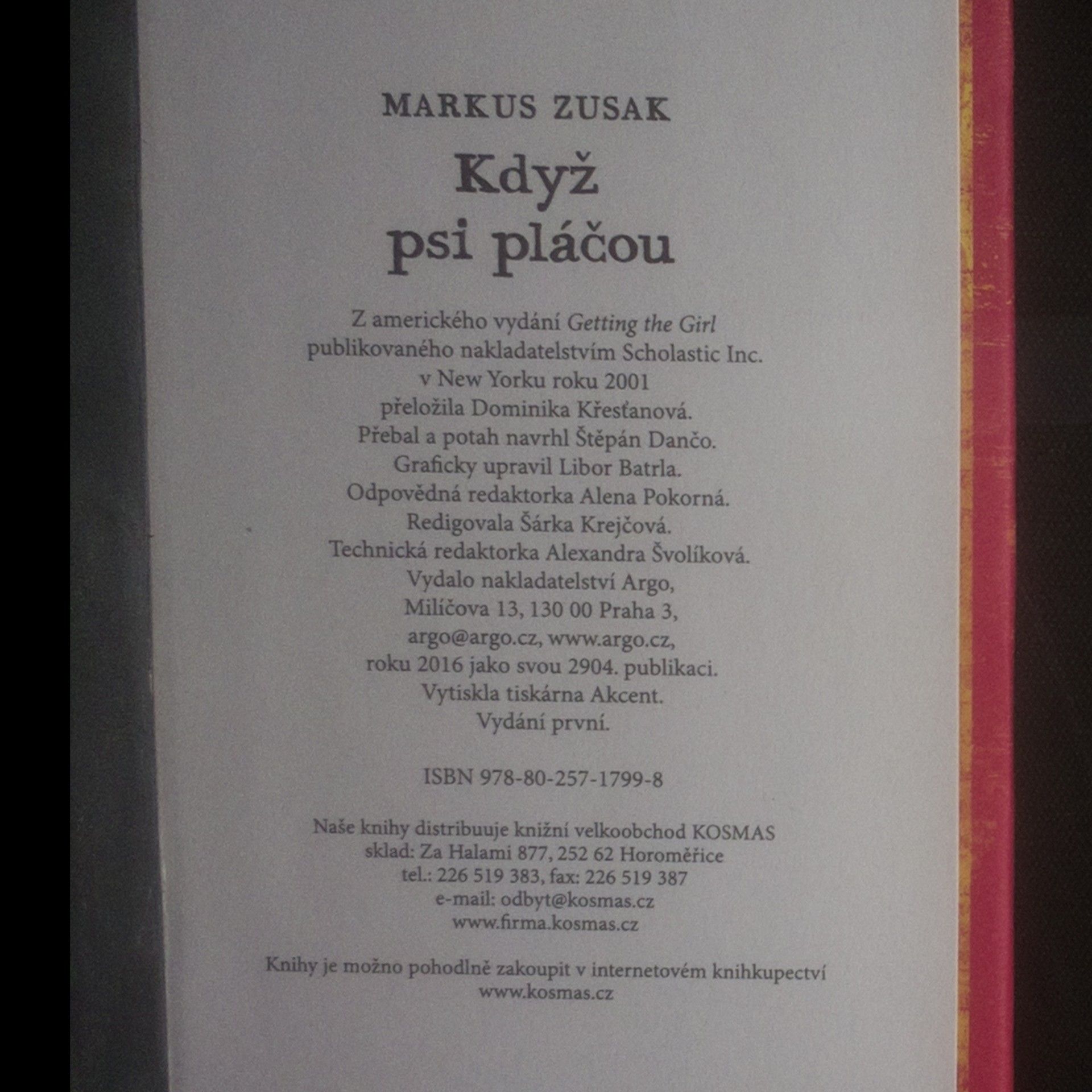Markus Zusak Když psi pláčou