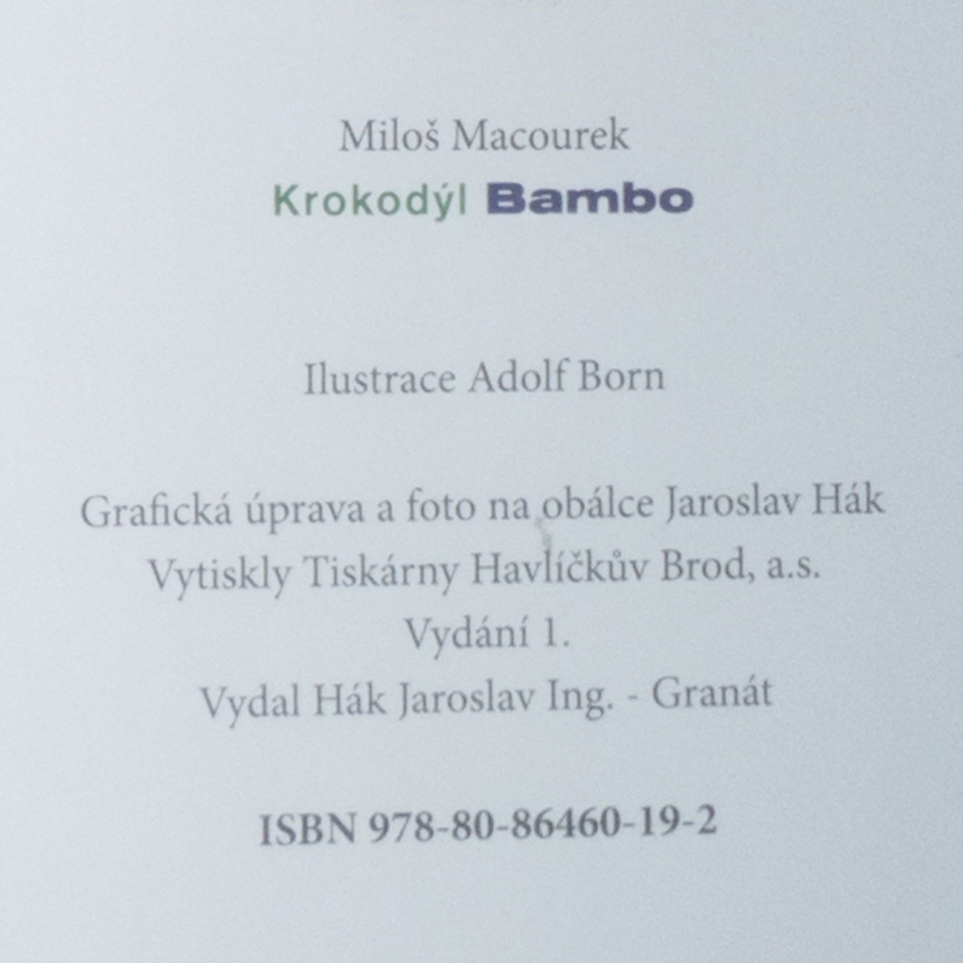 Miloš Macourek Krokodýl Bambo