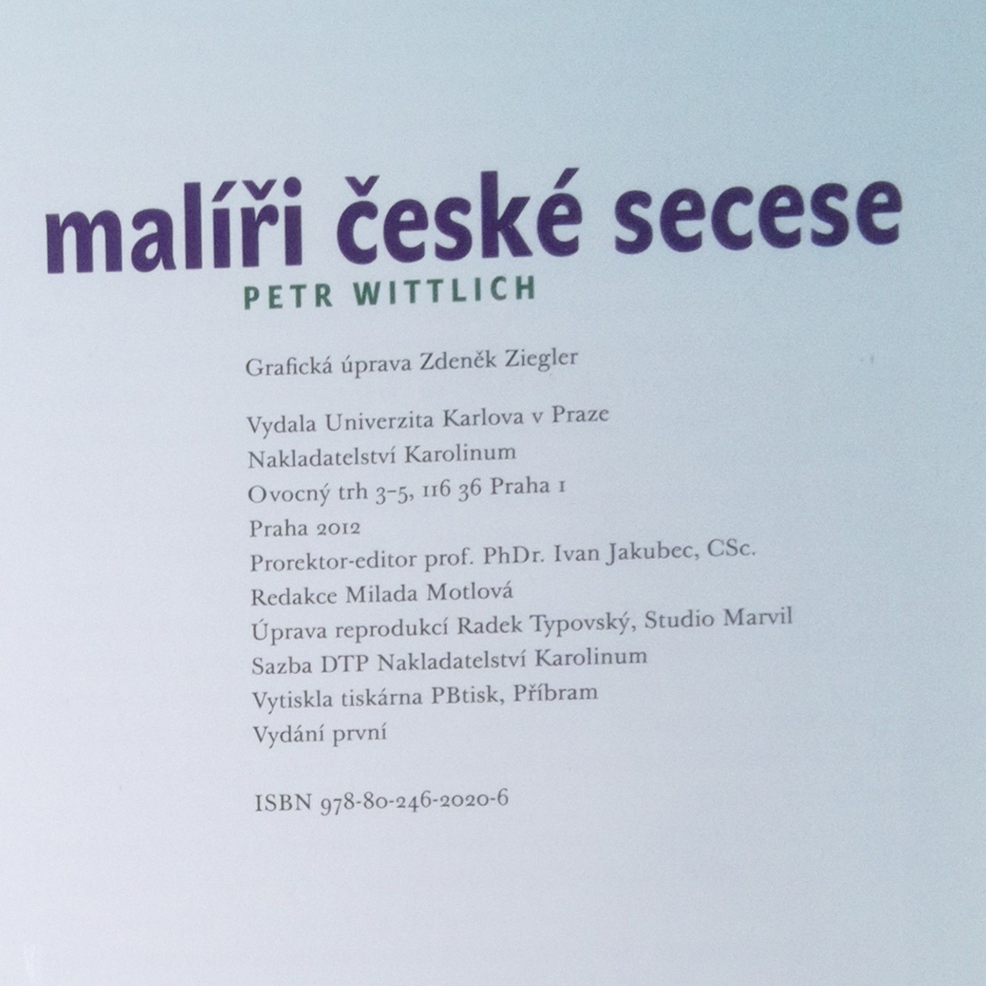 Petr Wittlich Malíři české secese