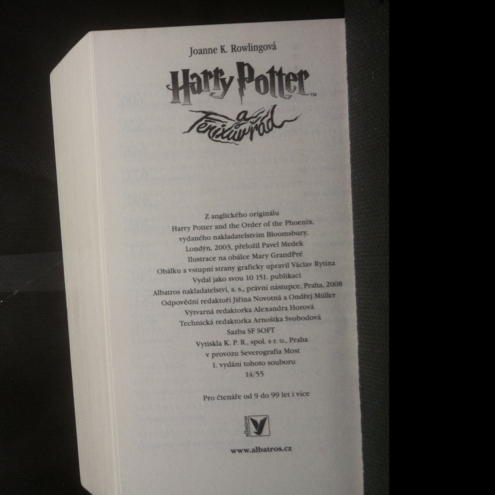 Joanne K. Rowlingová Harry Potter 5-7