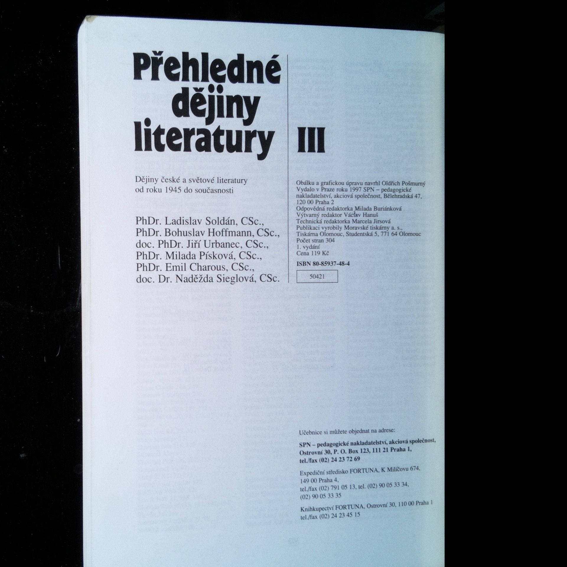 Autorenkollektiv Přehledné dějiny literatury. 3. díl