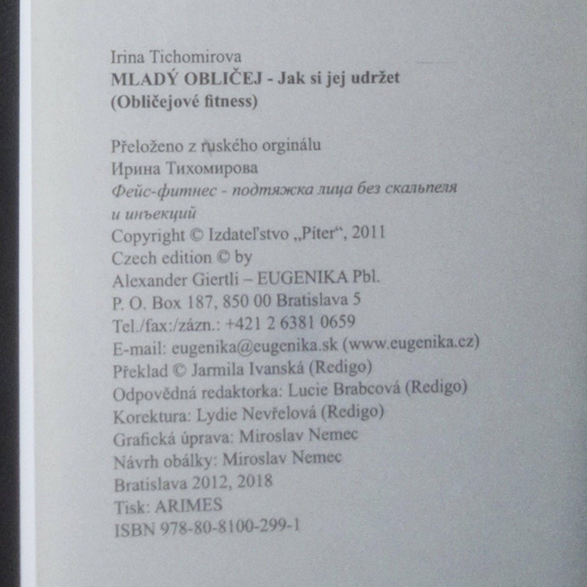 Irina Vladimirovna Tichomirova Mladý obličej. Jak si jej udržet