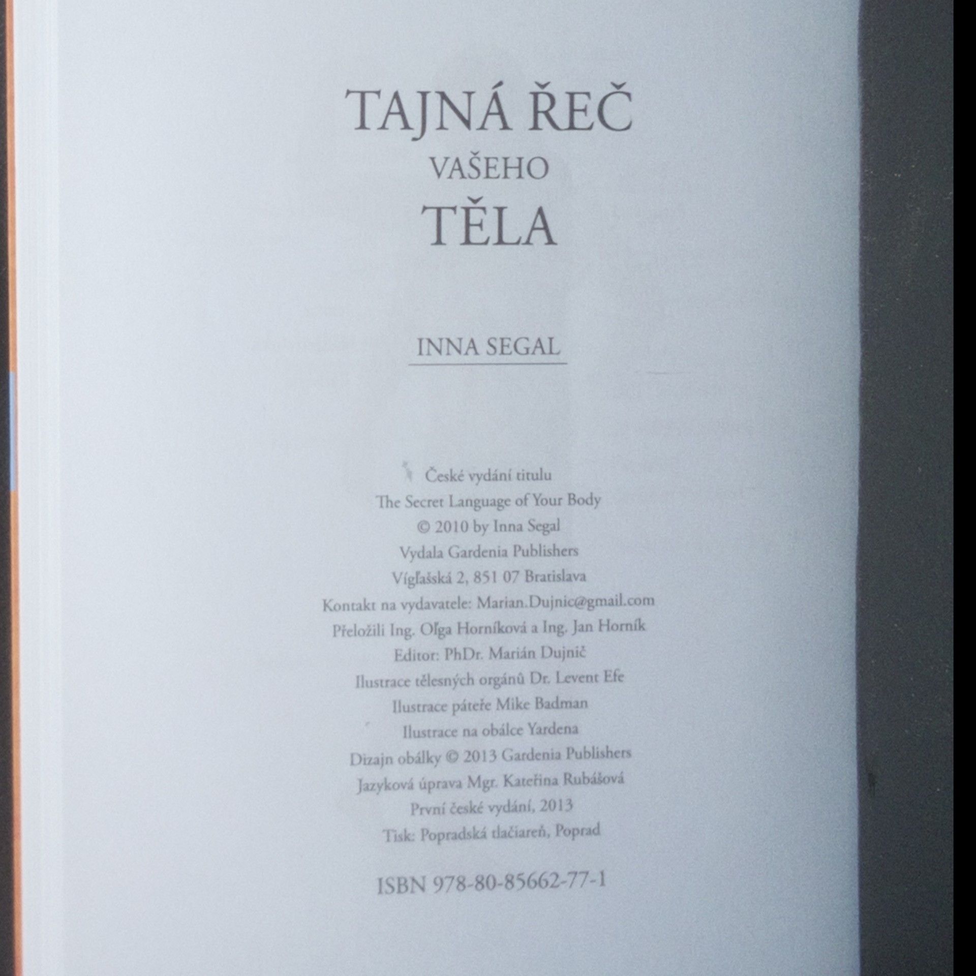Inna Segal Tajná řeč vašeho těla