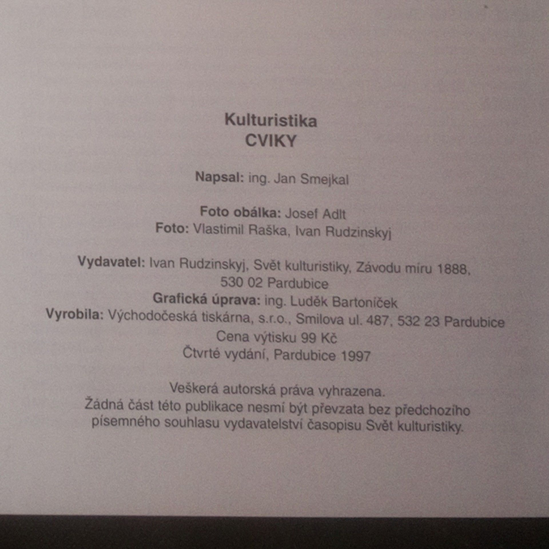 Jan Smejkal Cviky - kulturistika
