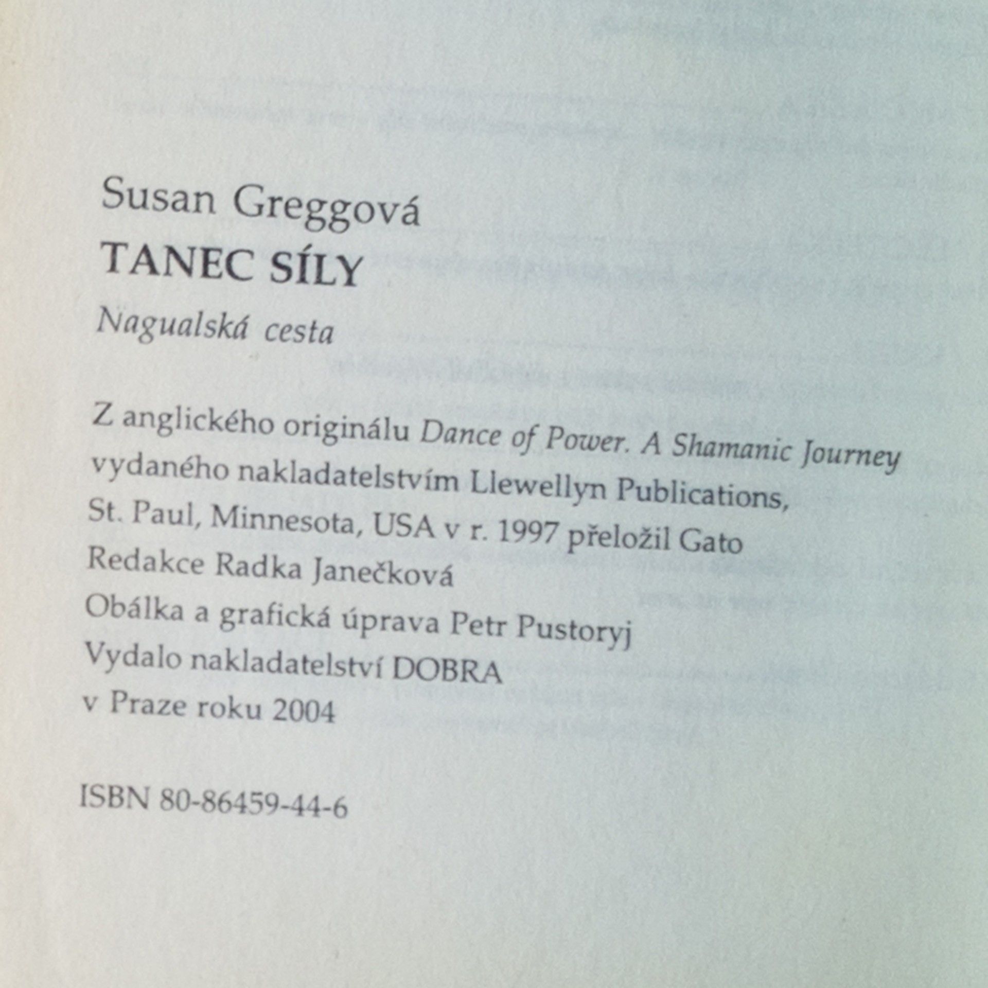 Susan Gregg Tanec síly