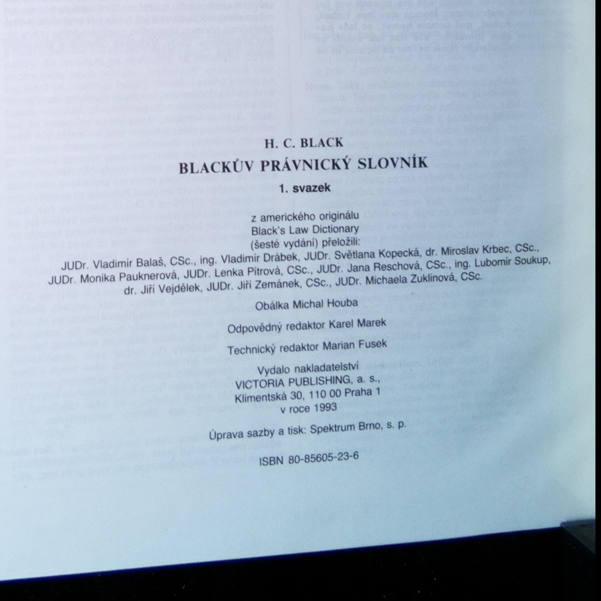 Henry Campbell Black Blackův právnický slovník I-II
