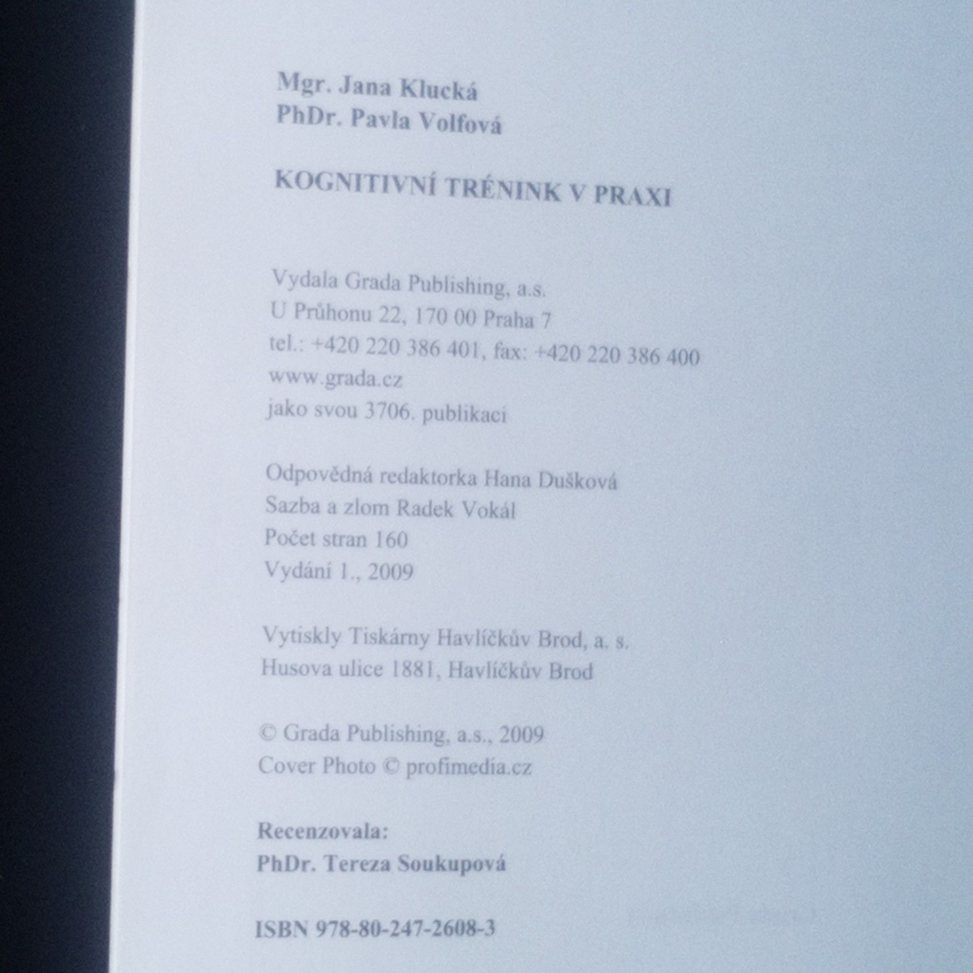 Jana Klucká Kognitivní trénink v praxi