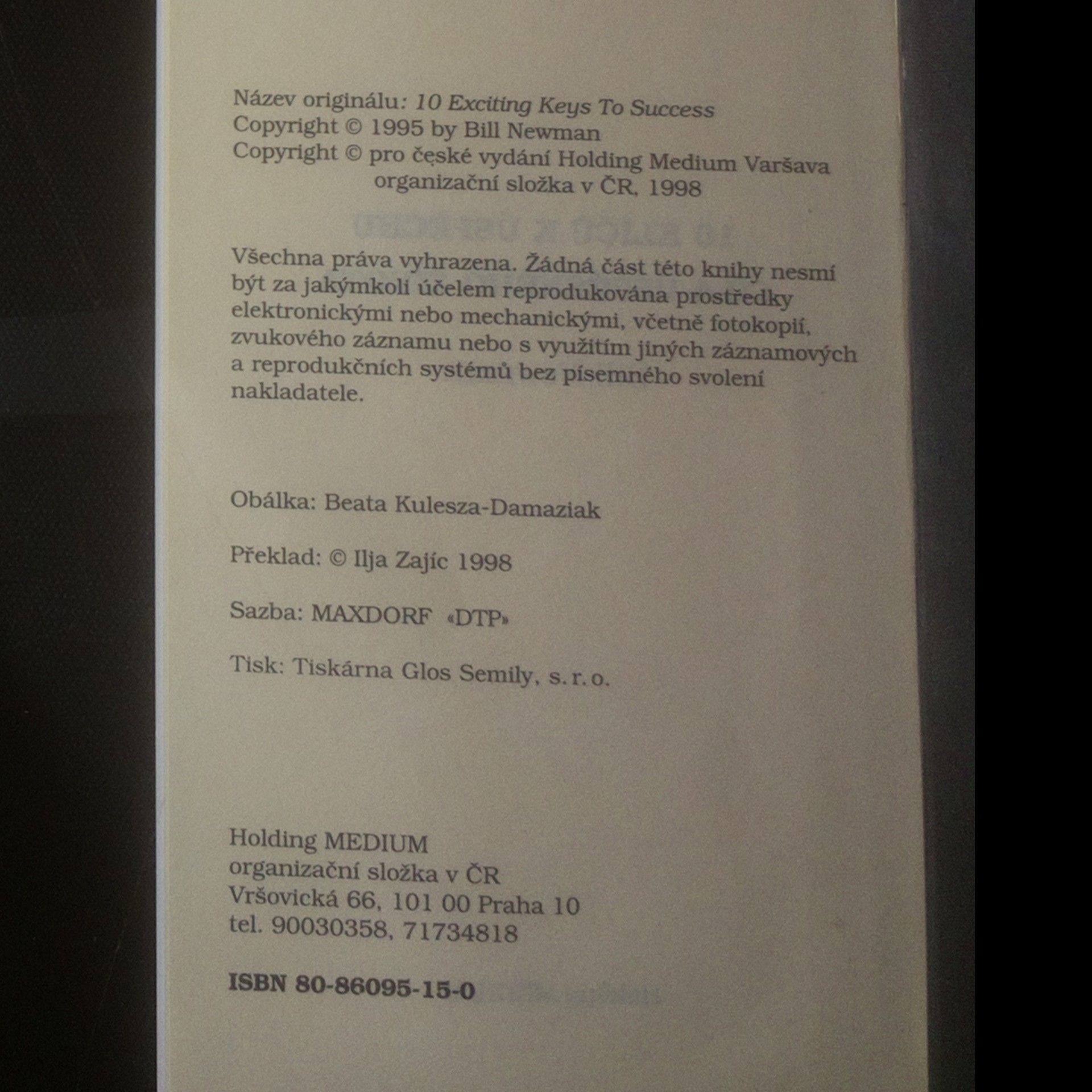 Bill Newman 10 klíčů k úspěchu. Síla úspěšného života