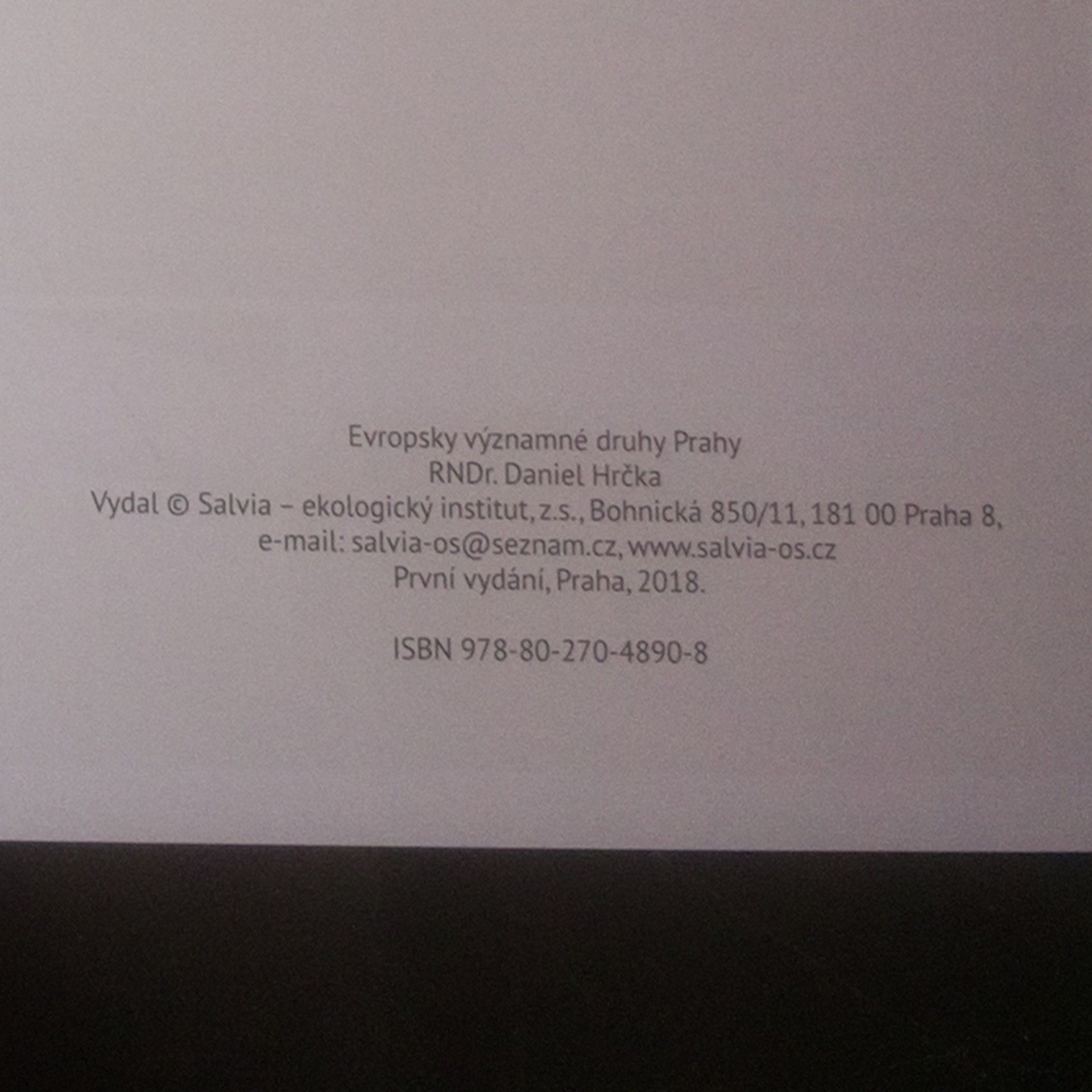 Daniel Hrčka Evropsky významné druhy Prahy
