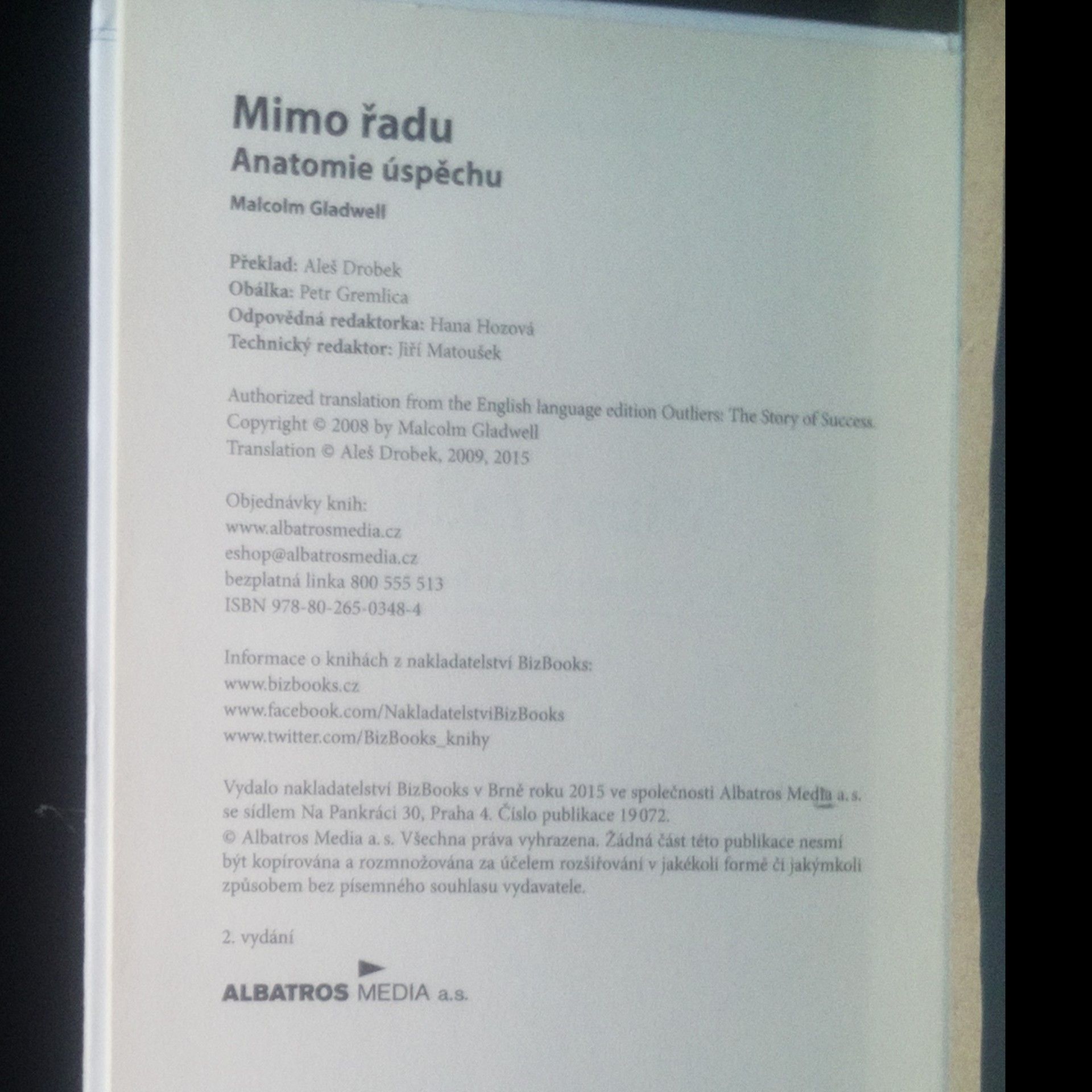 Malcolm Gladwell Mimo řadu