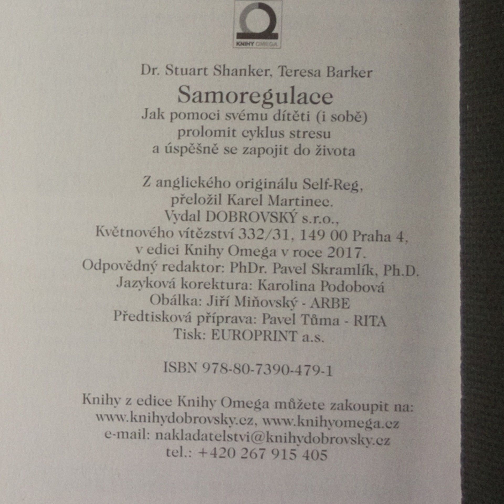 Stuart Shanker Samoregulace