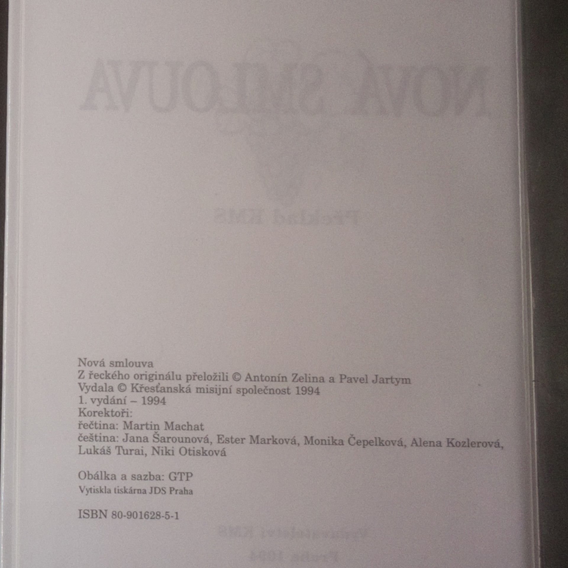 Jan Klas Nová smlouva