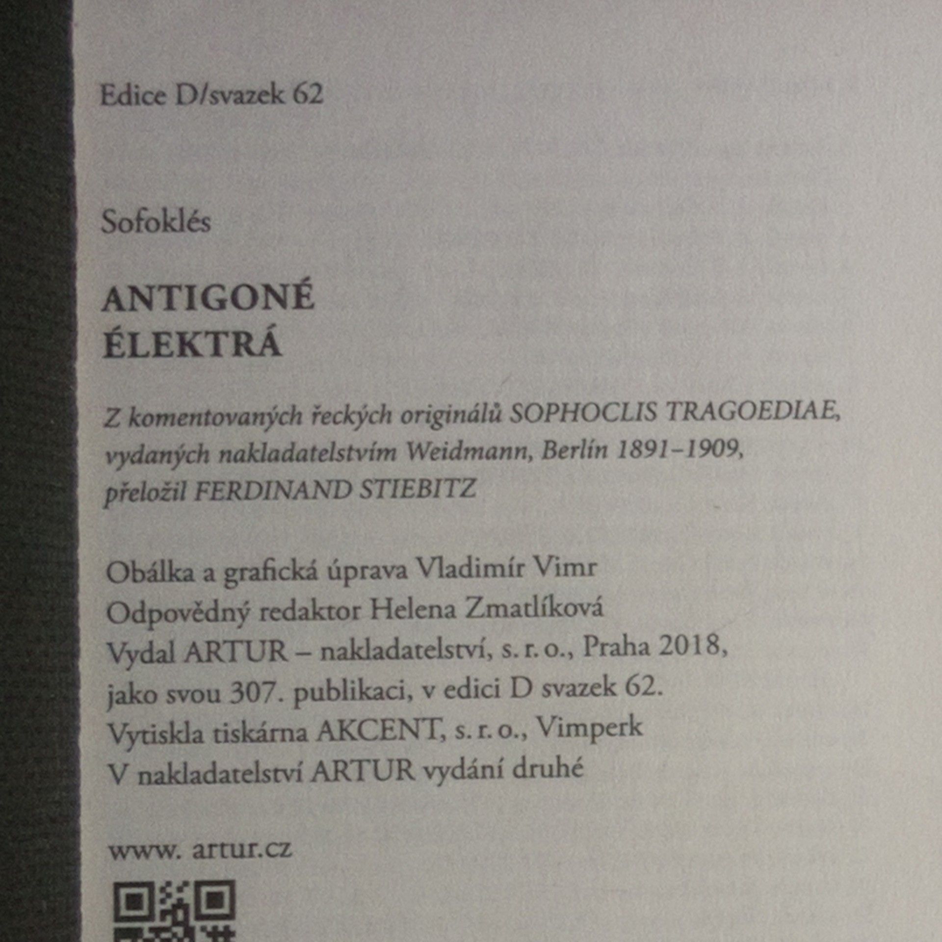 Sofoklés Antigoné. Élektrá