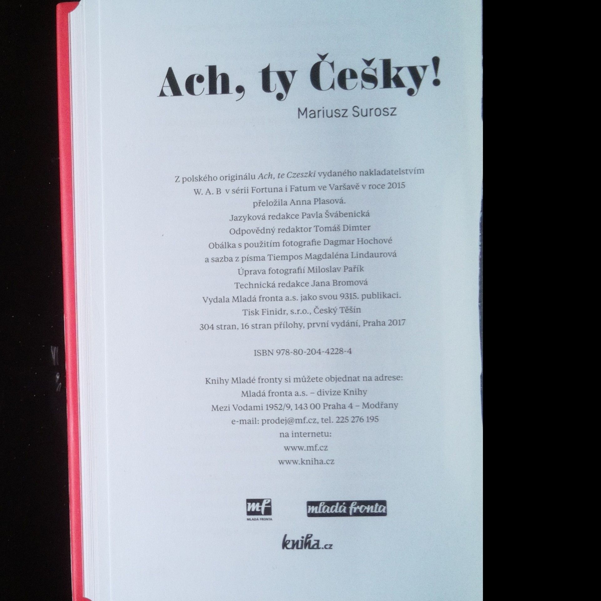 Mariusz Surosz Ach, ty Češky!