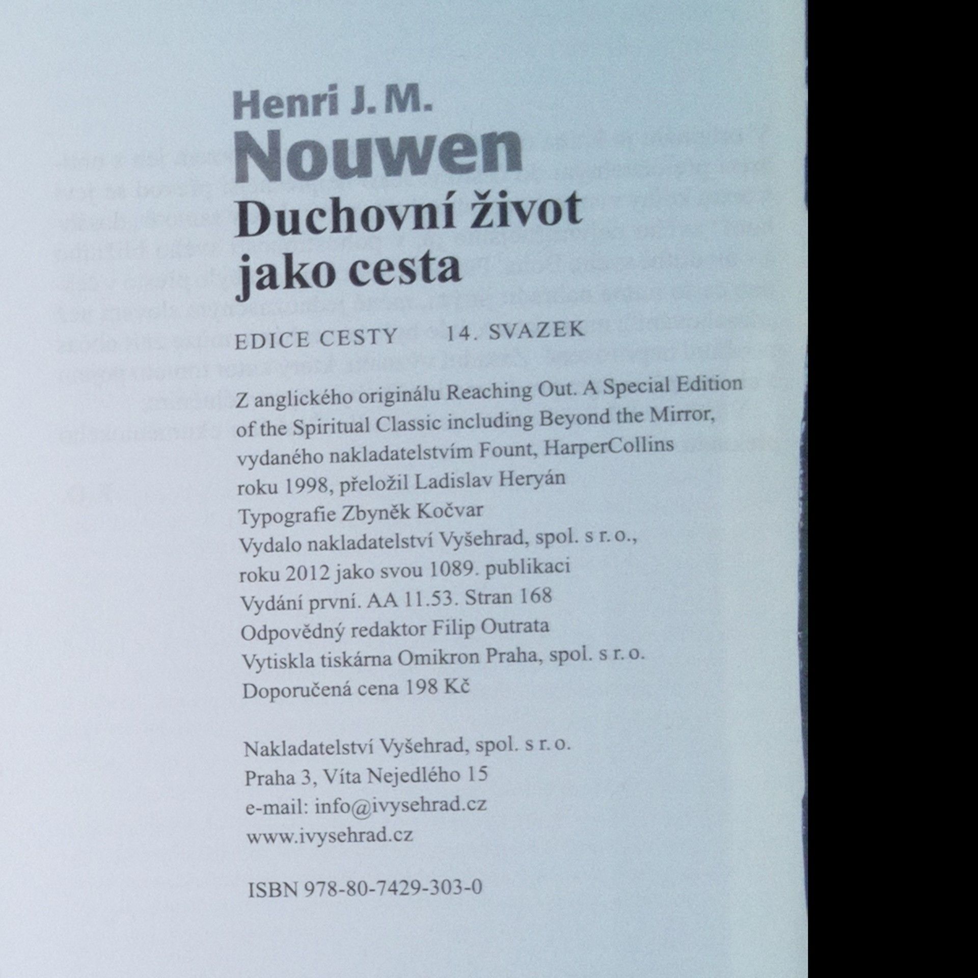 Henri J. M. Nouwen Duchovní život jako cesta