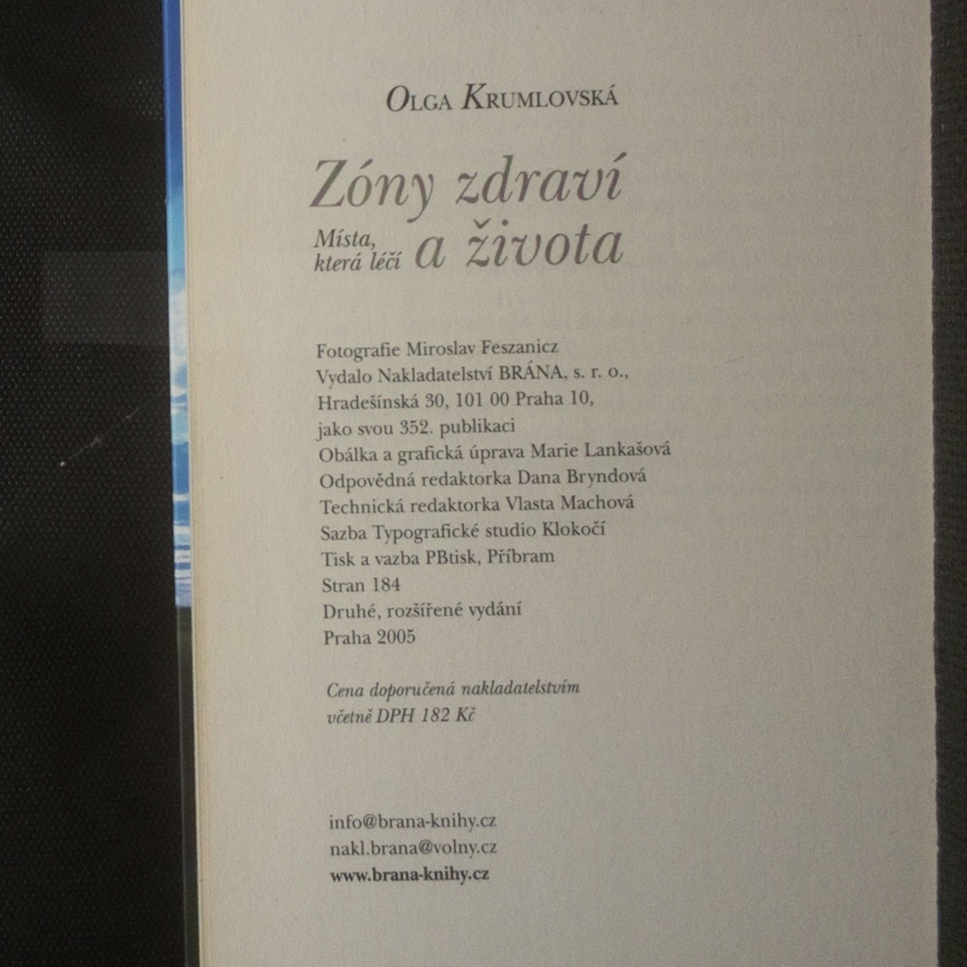 Olga Krumlovská Zóny zdraví a života: Místa, která léčí