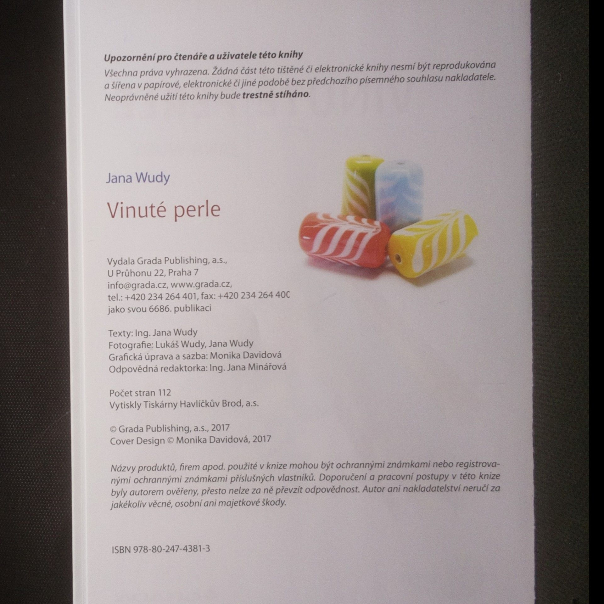 Jana Wudy Vinuté perle