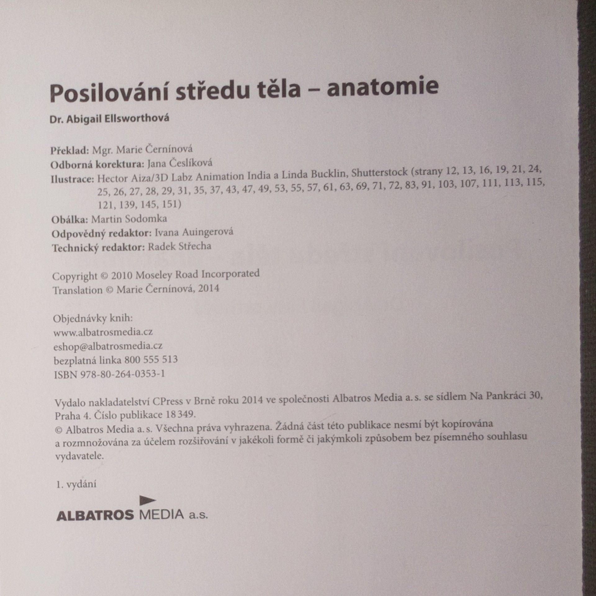 Abby Ellsworth Posilování středu těla - anatomie