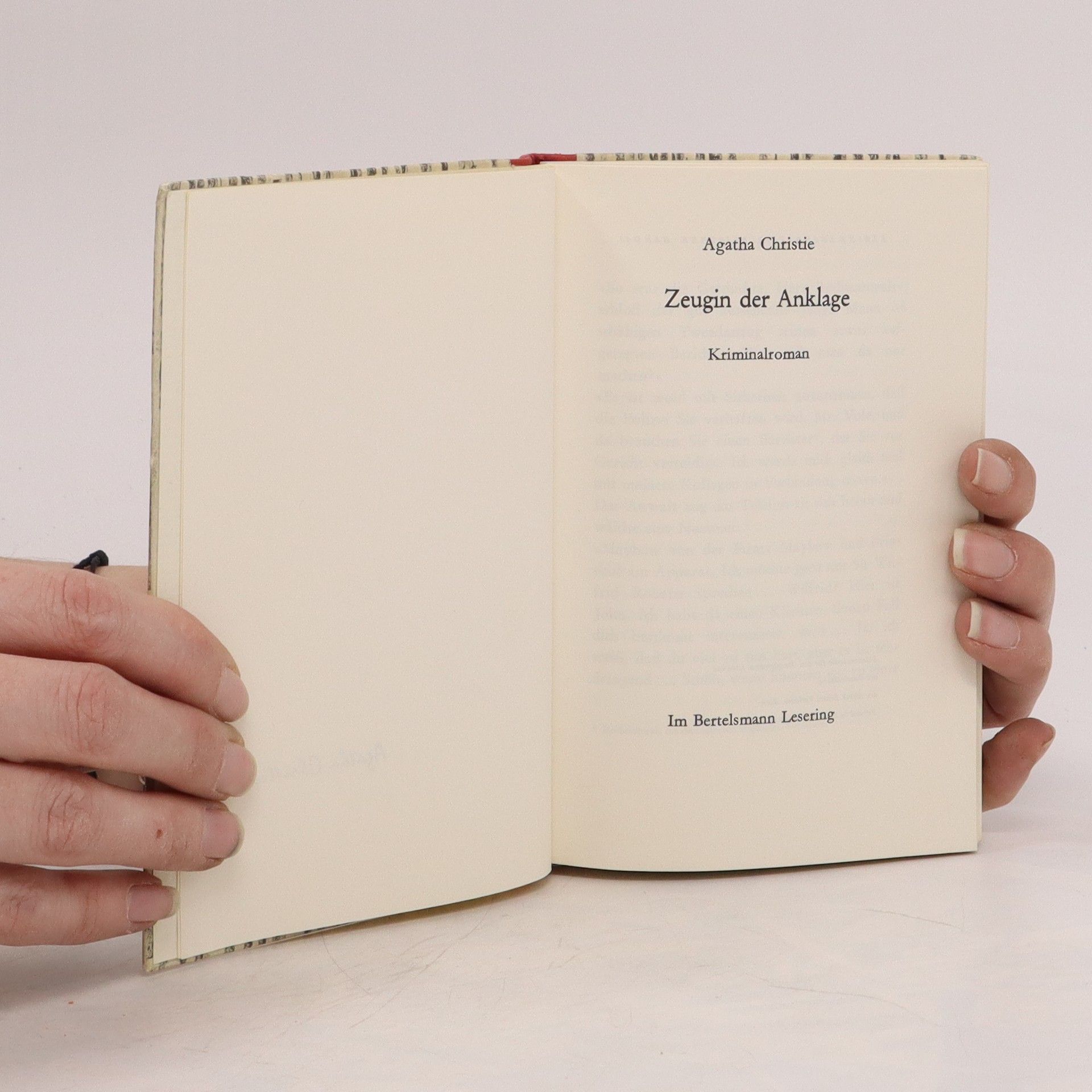 Agatha Christie Zeugin der Anklage