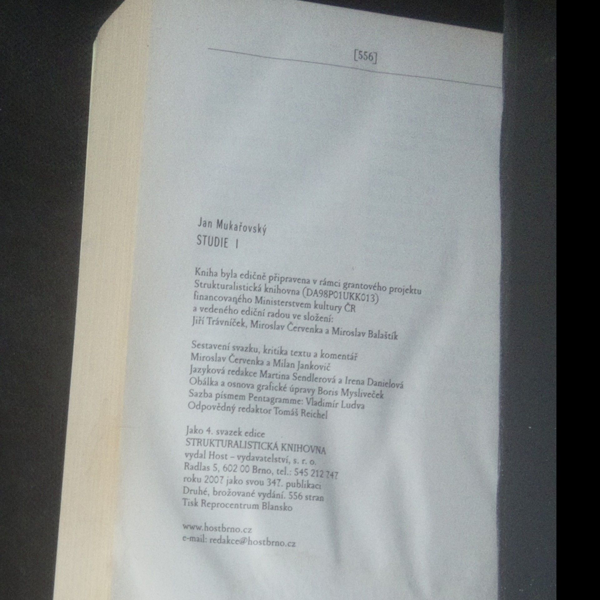 Jan Mukařovský Studie I.