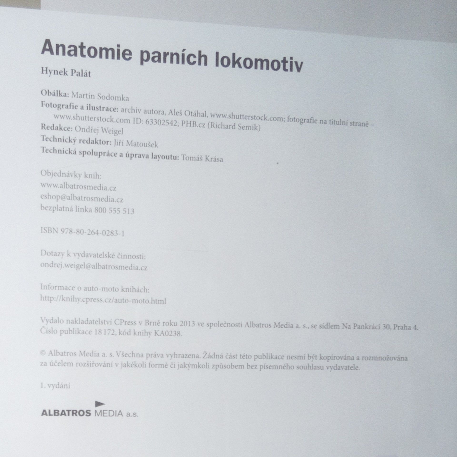Hynek Palát Anatomie parních lokomotiv
