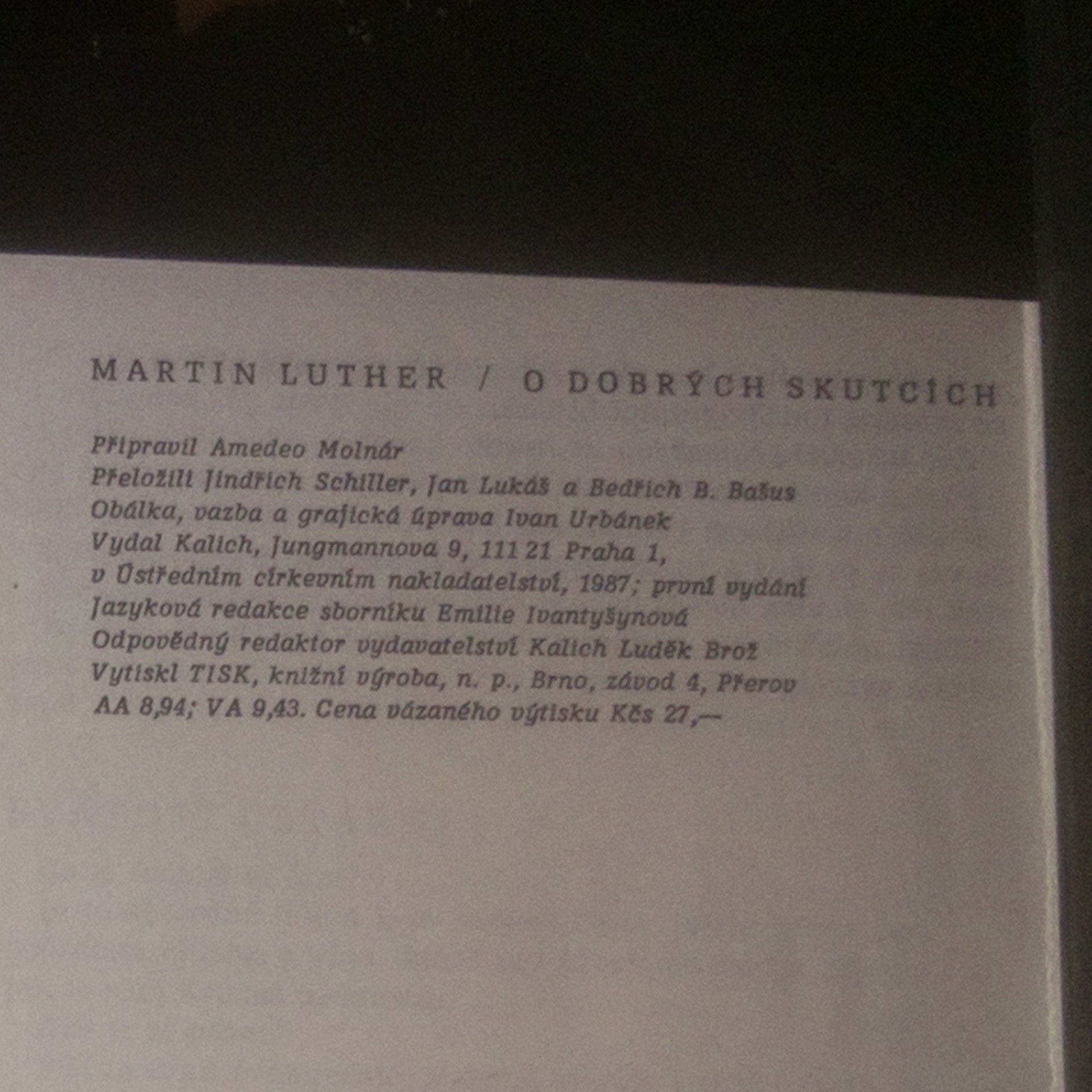 Martin Luther O dobrých skutcích