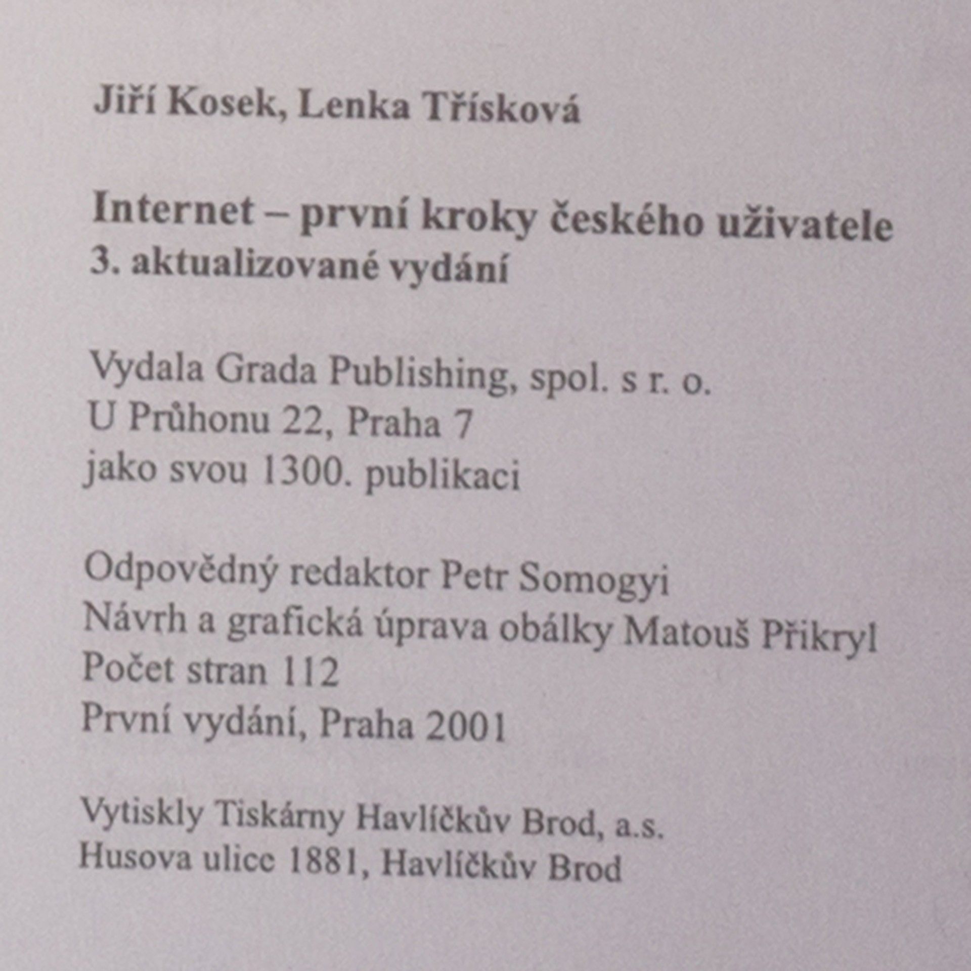 Jiří Košek Internet: První kroky českého uživatele