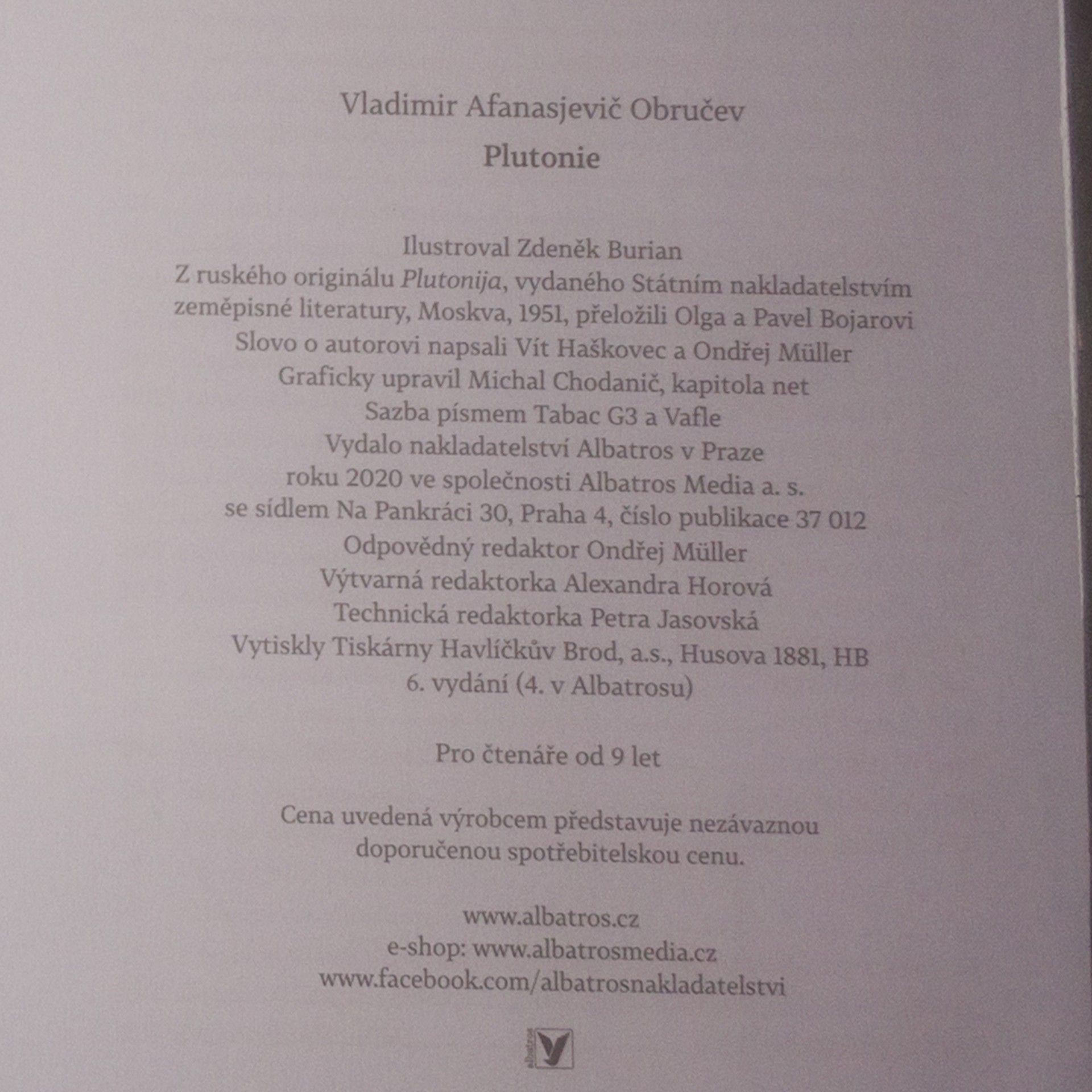 Vladimir Afanasjevič Obručev Plutonie