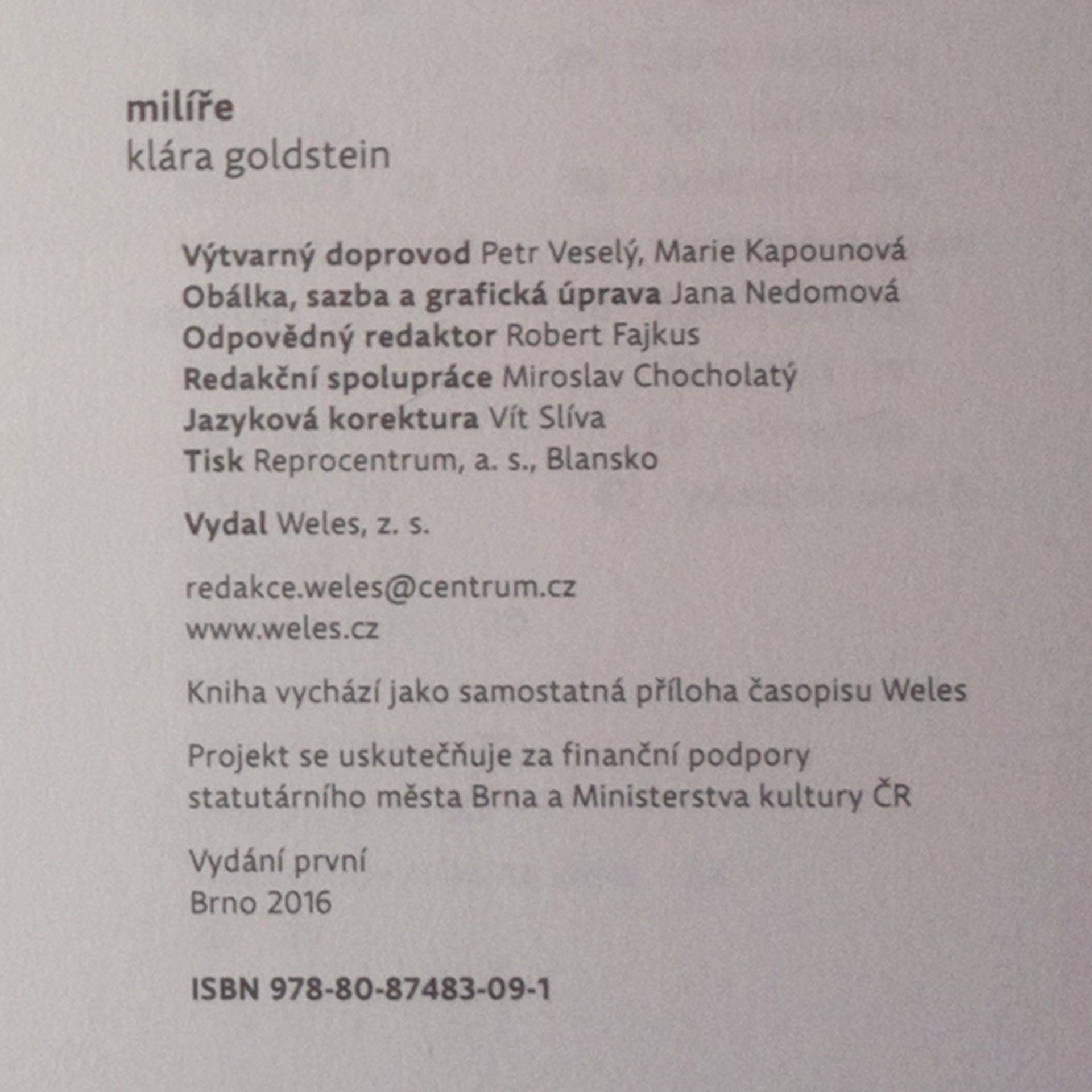 Klára Goldstein Milíře