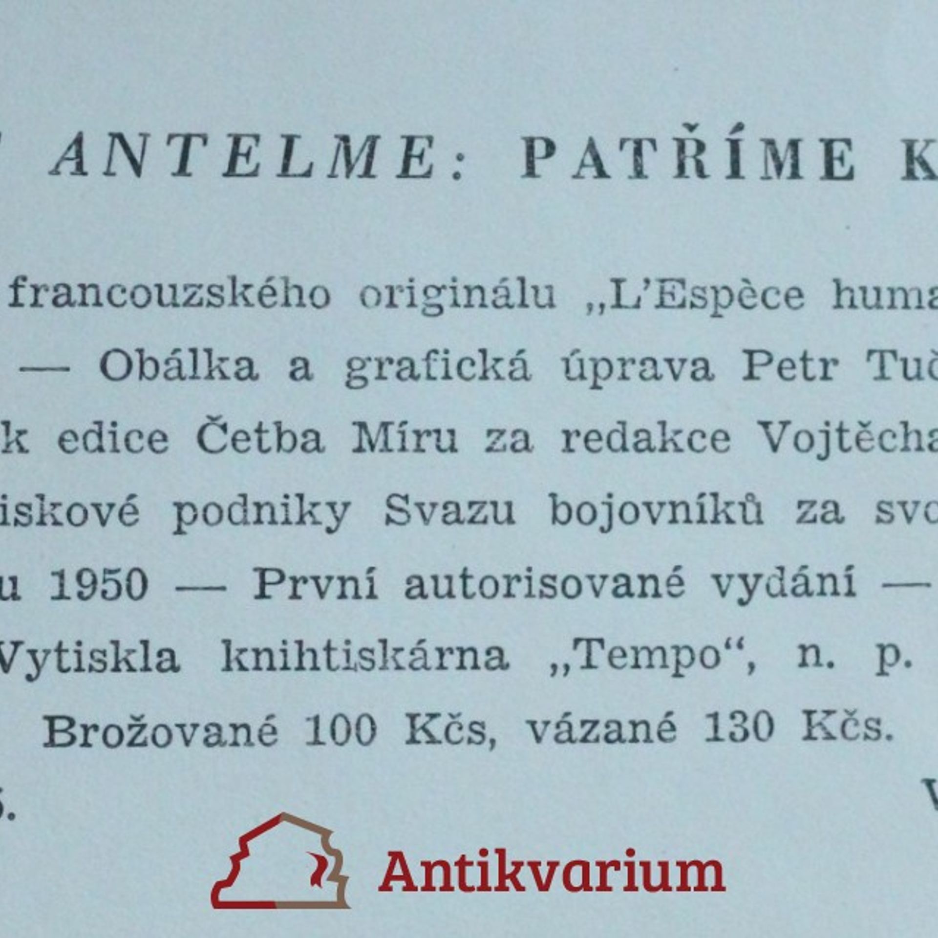 Robert Antelme Patříme k lidem : Román