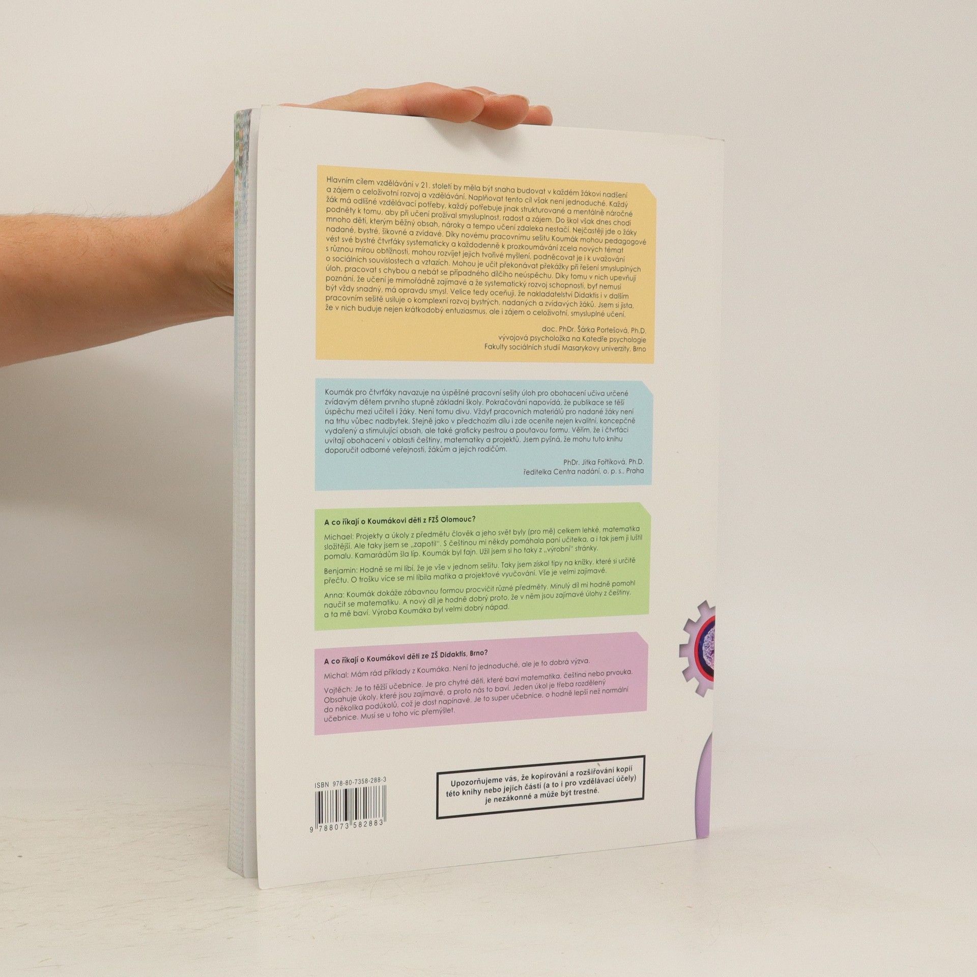 Various authors Koumák pro čtvrťáky. Rozšiřující pracovní sešit pro všechny čtvrťáky, kteří chtějí víc vědět a přemýšlet ještě víc...