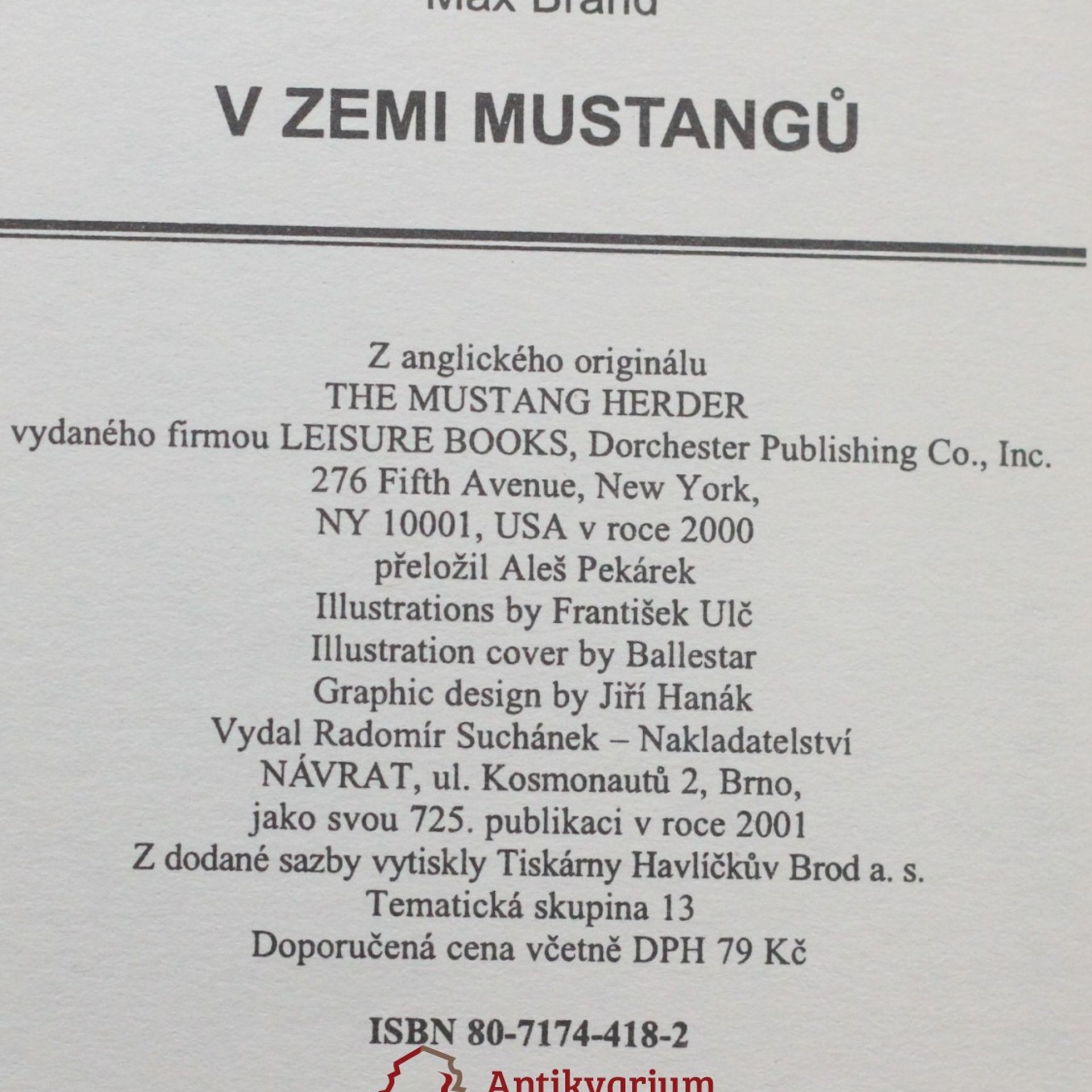 Max Brand V zemi mustangů