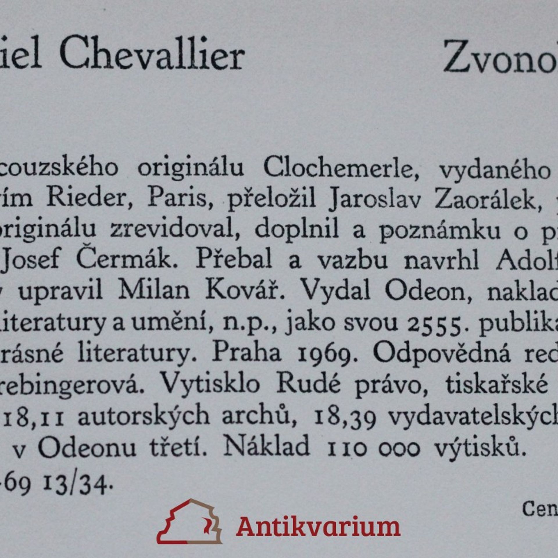 Gabriel Chevallier Zvonokosy I. - III.
