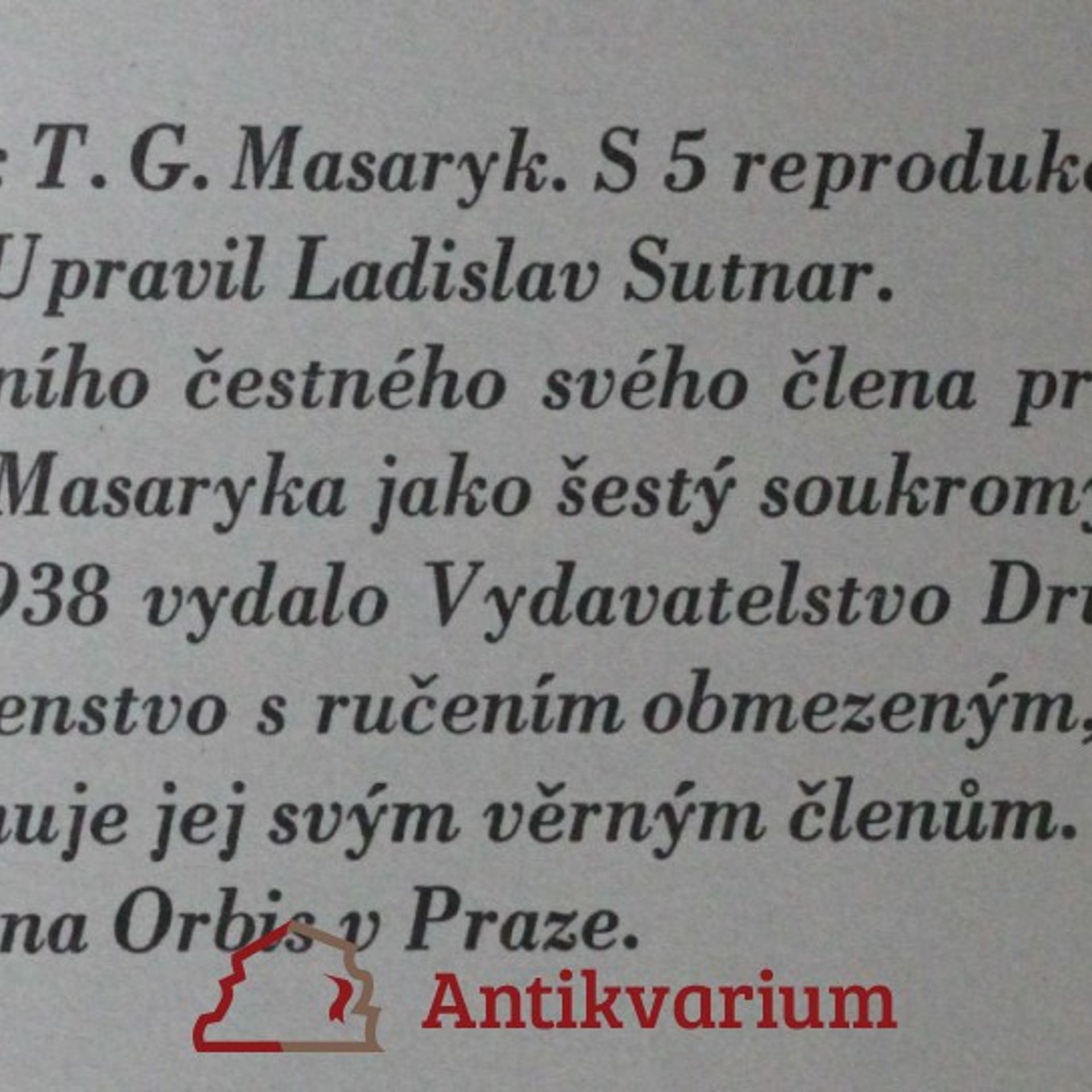 Albert Pražák T. G. Masaryk