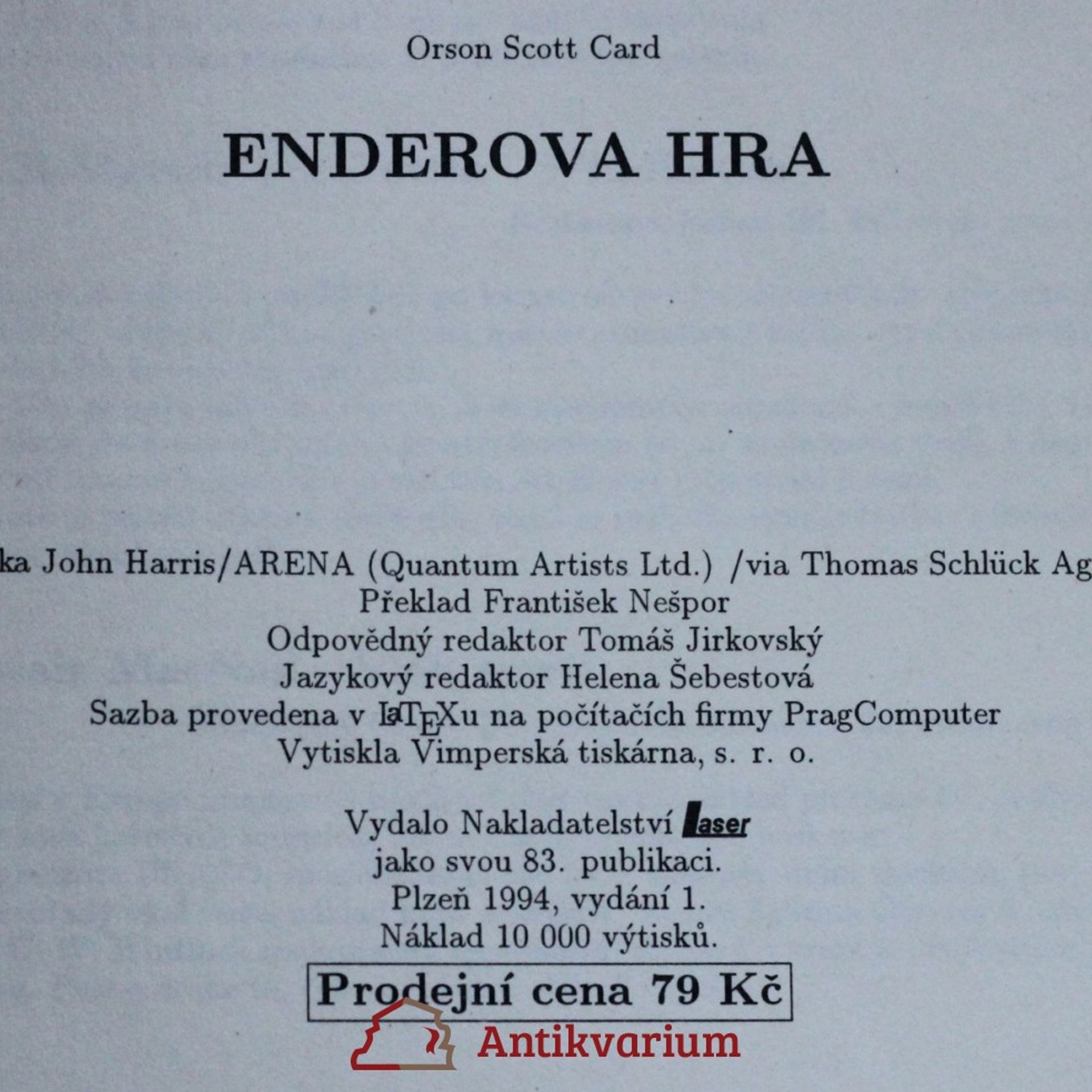 Orson Scott Card Enderova hra
