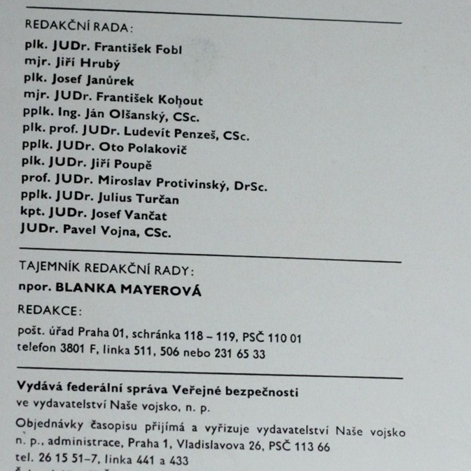 Kolektív autorov Kriminalistický sborník, ročník XXIX. č. 1.